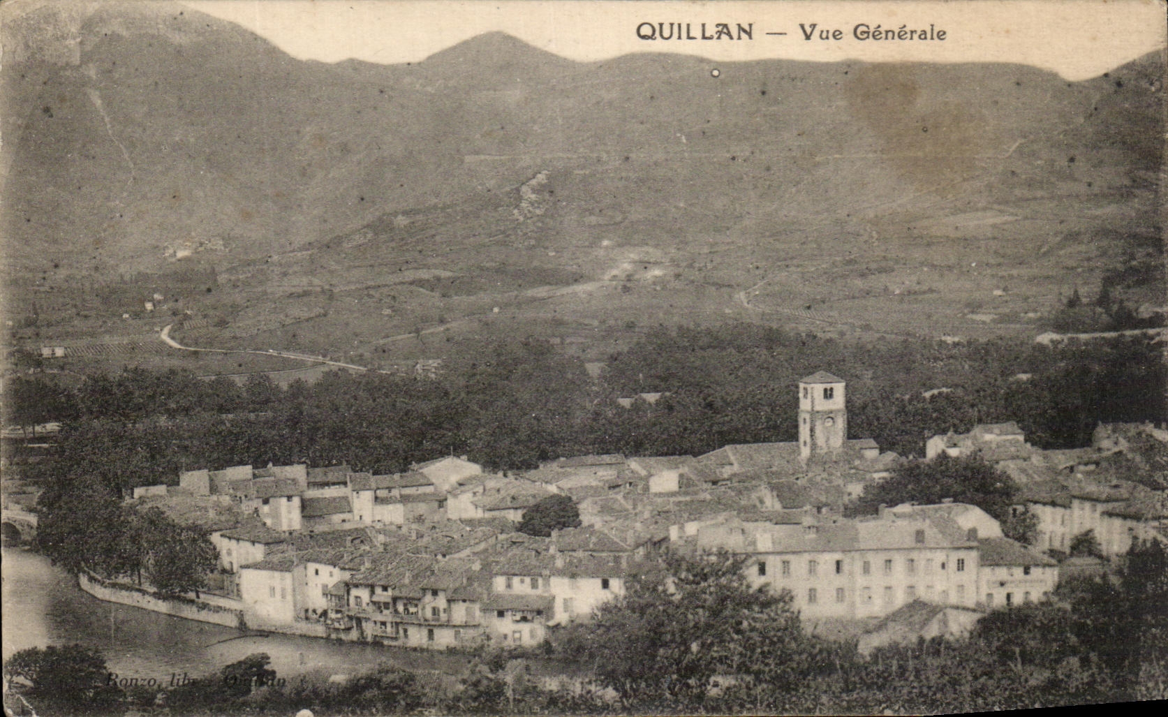 CPA Quillan Vue Generale