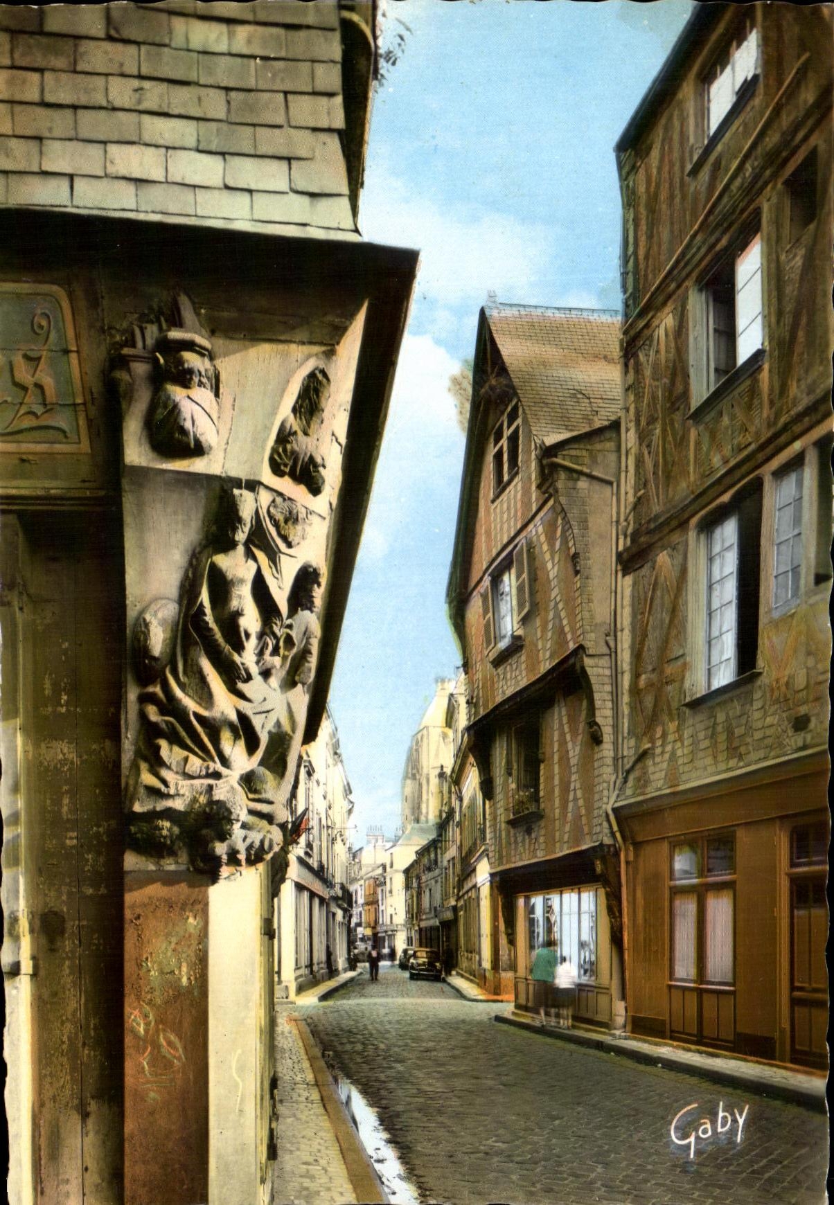 Old CPSM Tours Home of the street of the Exchange