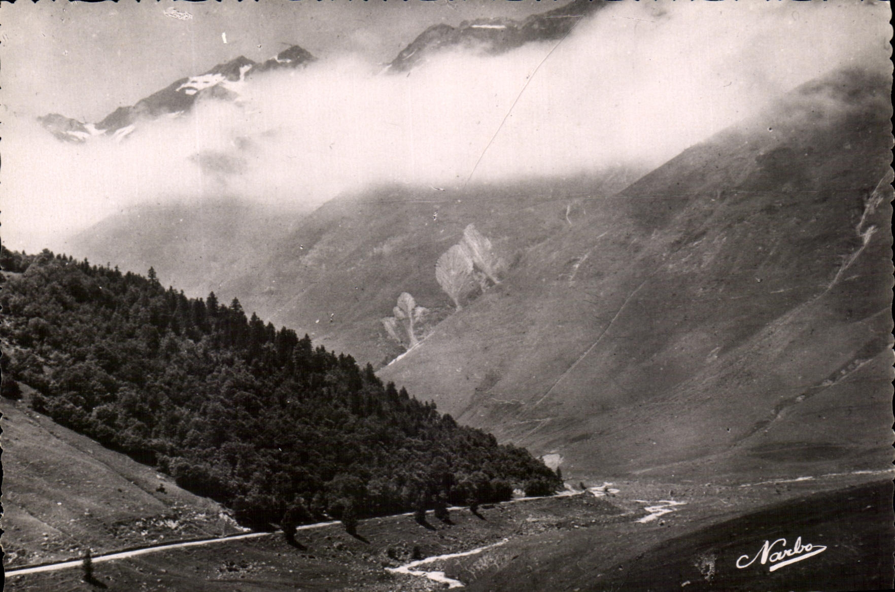 CPSM the Pyrenees Tourmalet Descent Towards Bareges