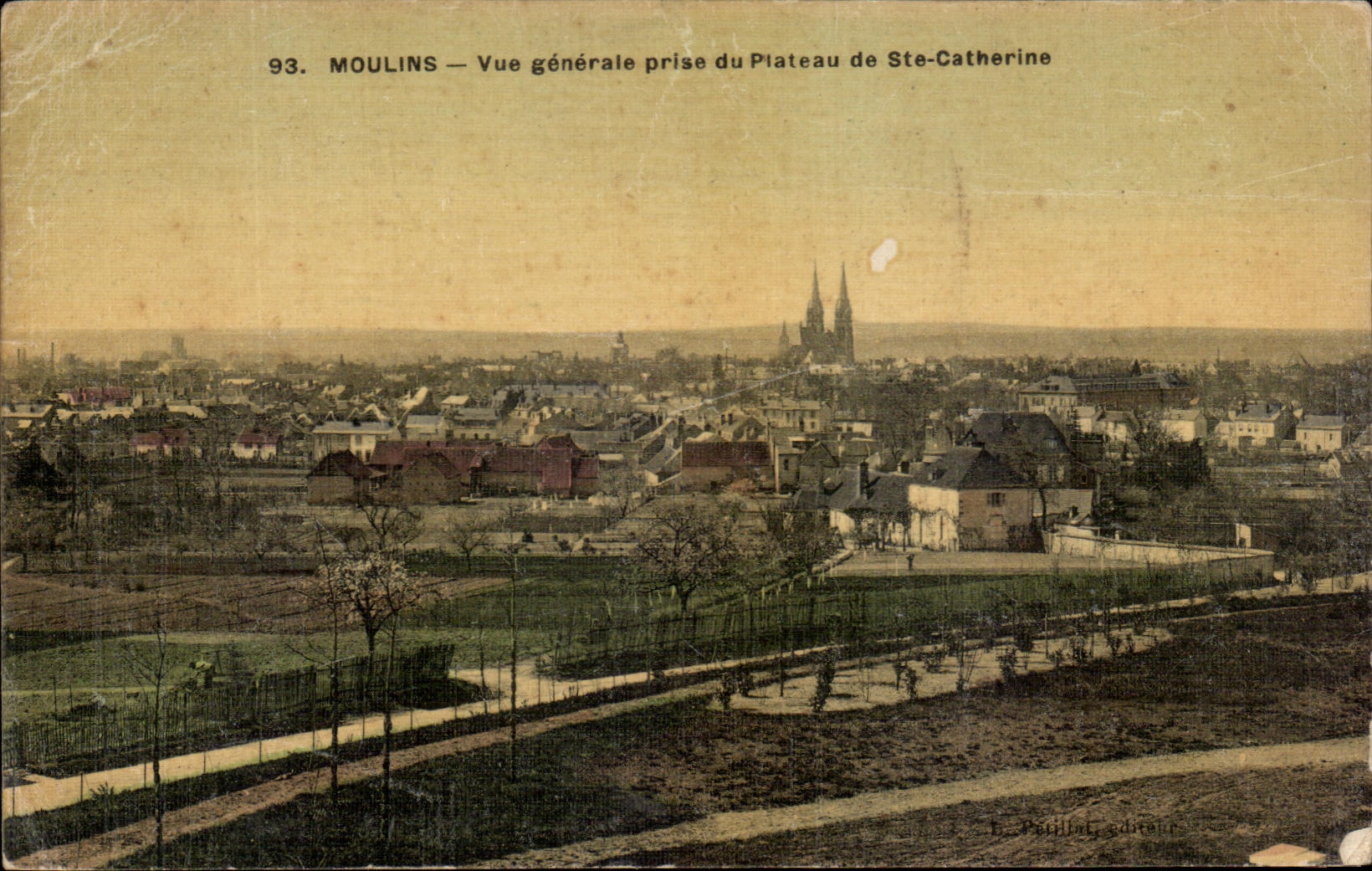 CPA Moulins View taken Plate of co Catherine (chart toilee)