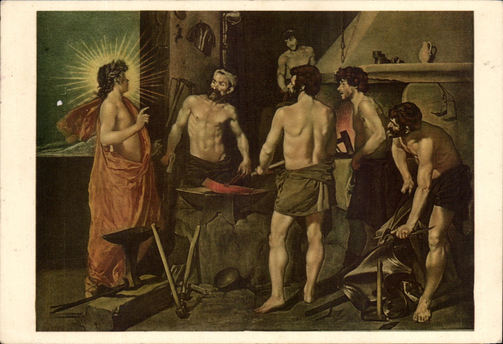 CPA Fucina Di Vulcano Velazquez Galeria LED prado Madrid