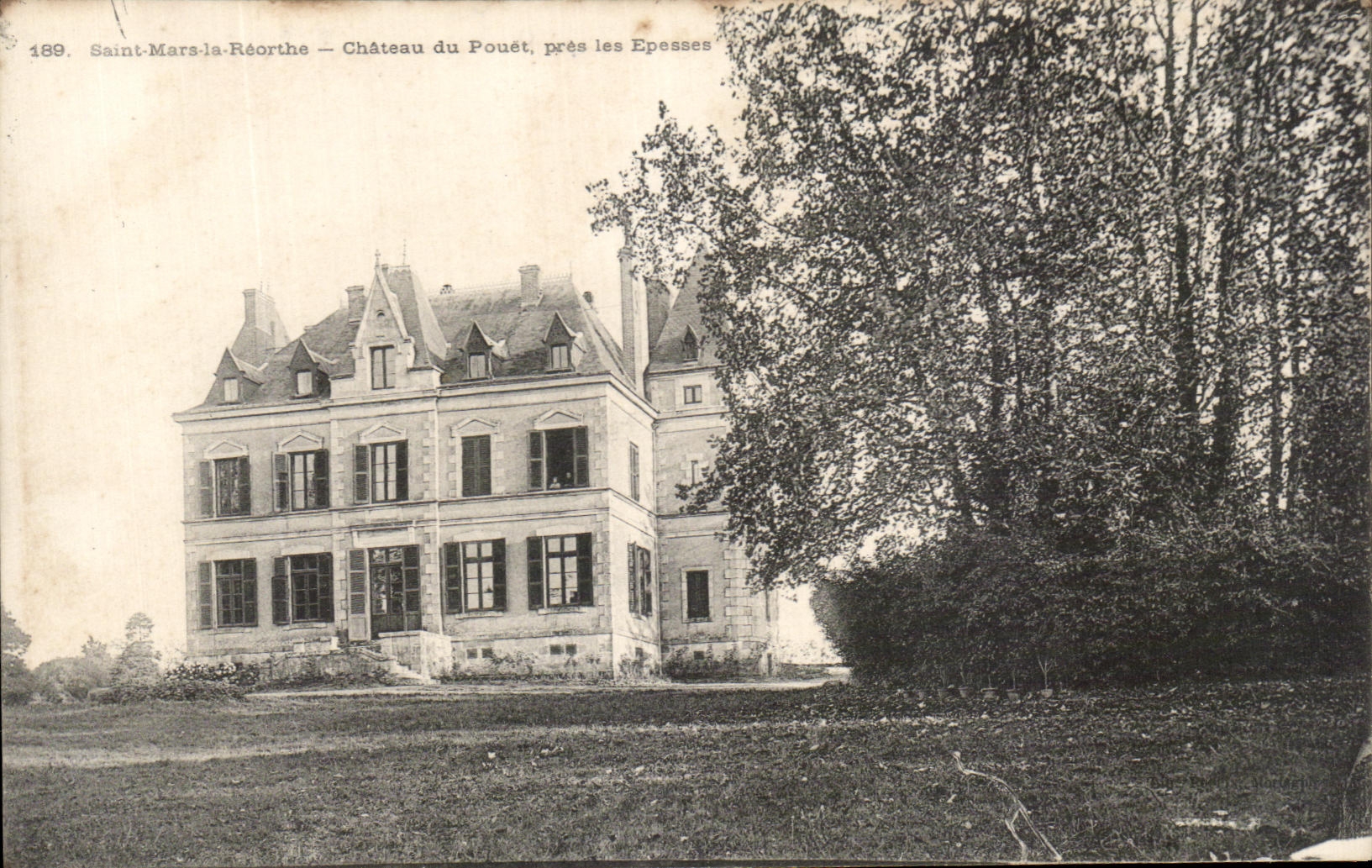 CPA Saint Mars La Reorthe Chateau Du Pouet Pres Les Epesses
