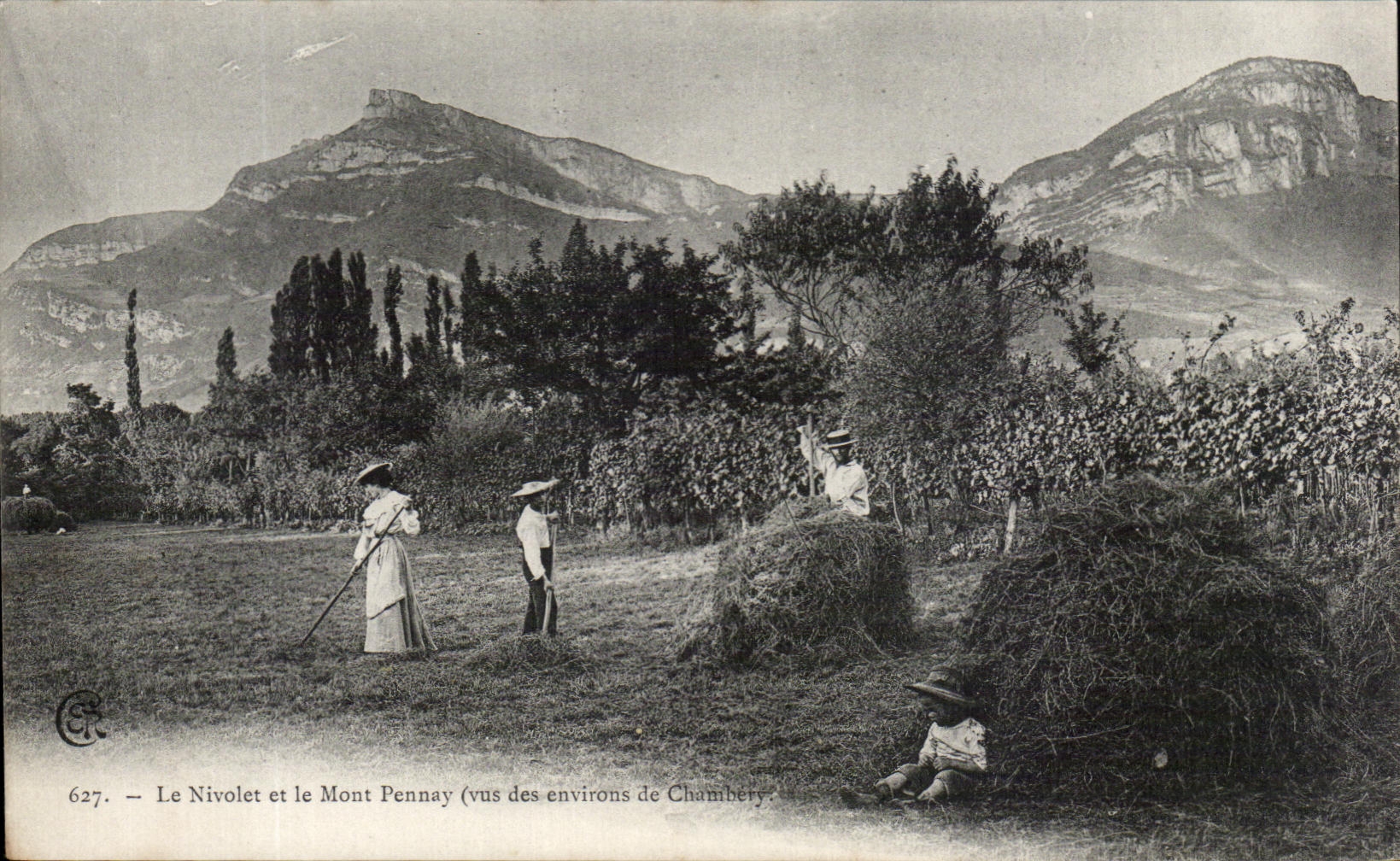 CPA Nivolet And the Pennay Mount Seen of the surroundings of Chambery In the fields