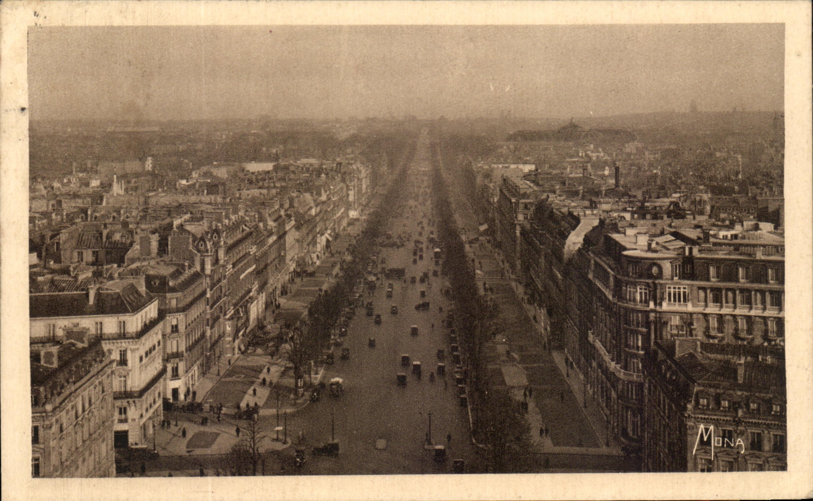 CPA Les Petits Tableaux De Paris Avenue des Champs Elysees