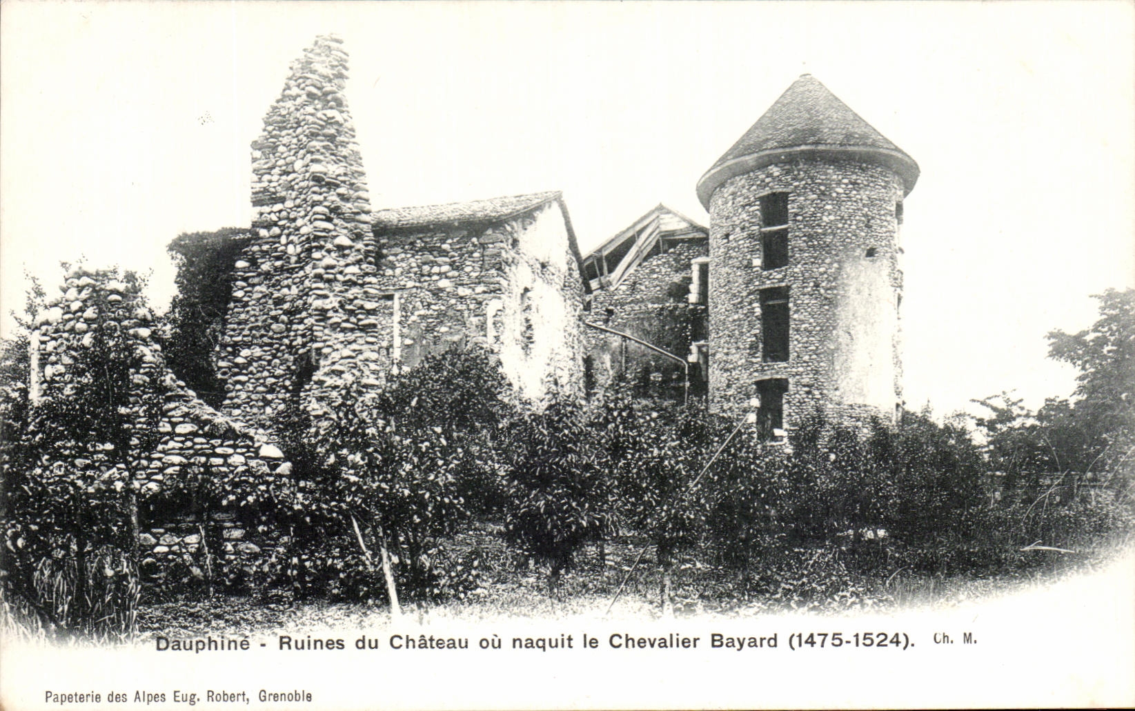 Dauphine CPA Ruins of the castle or was born the Knight Bayard 1475 1524