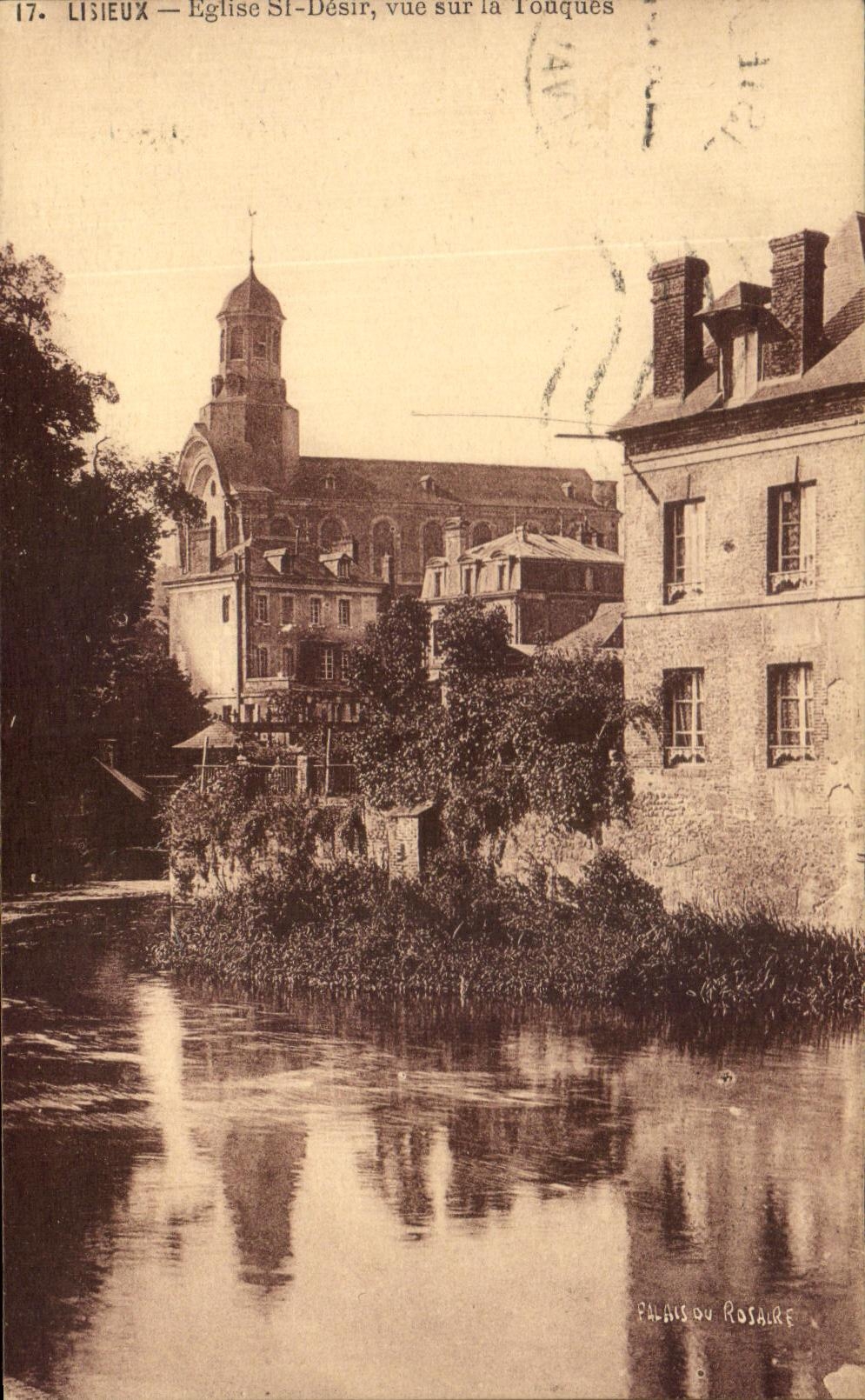 CPA Lisieux Eglise St Desir vue sur la Tonques