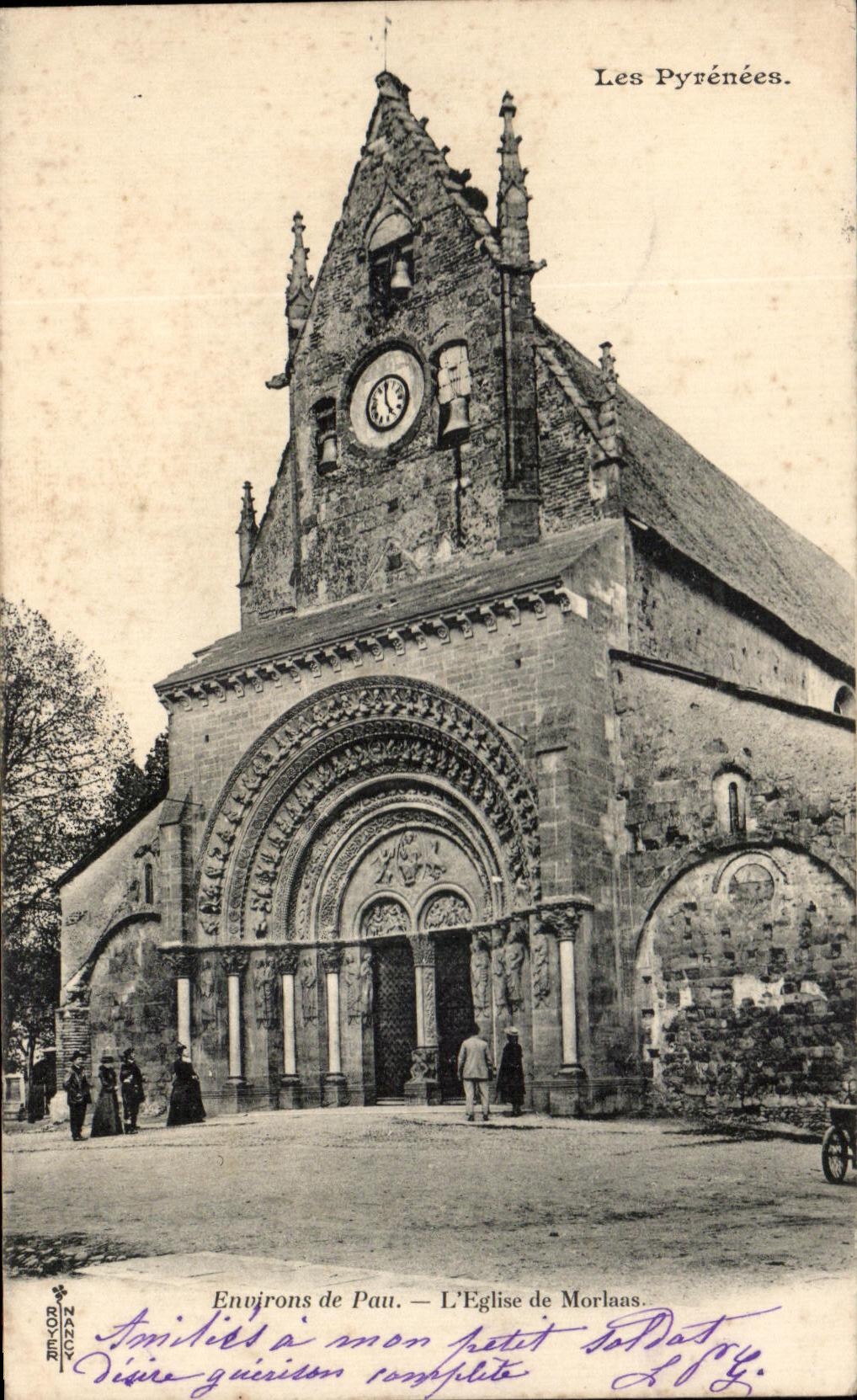 CPA Les Pyrenees Environs De Pau L'Eglise De Morlaas