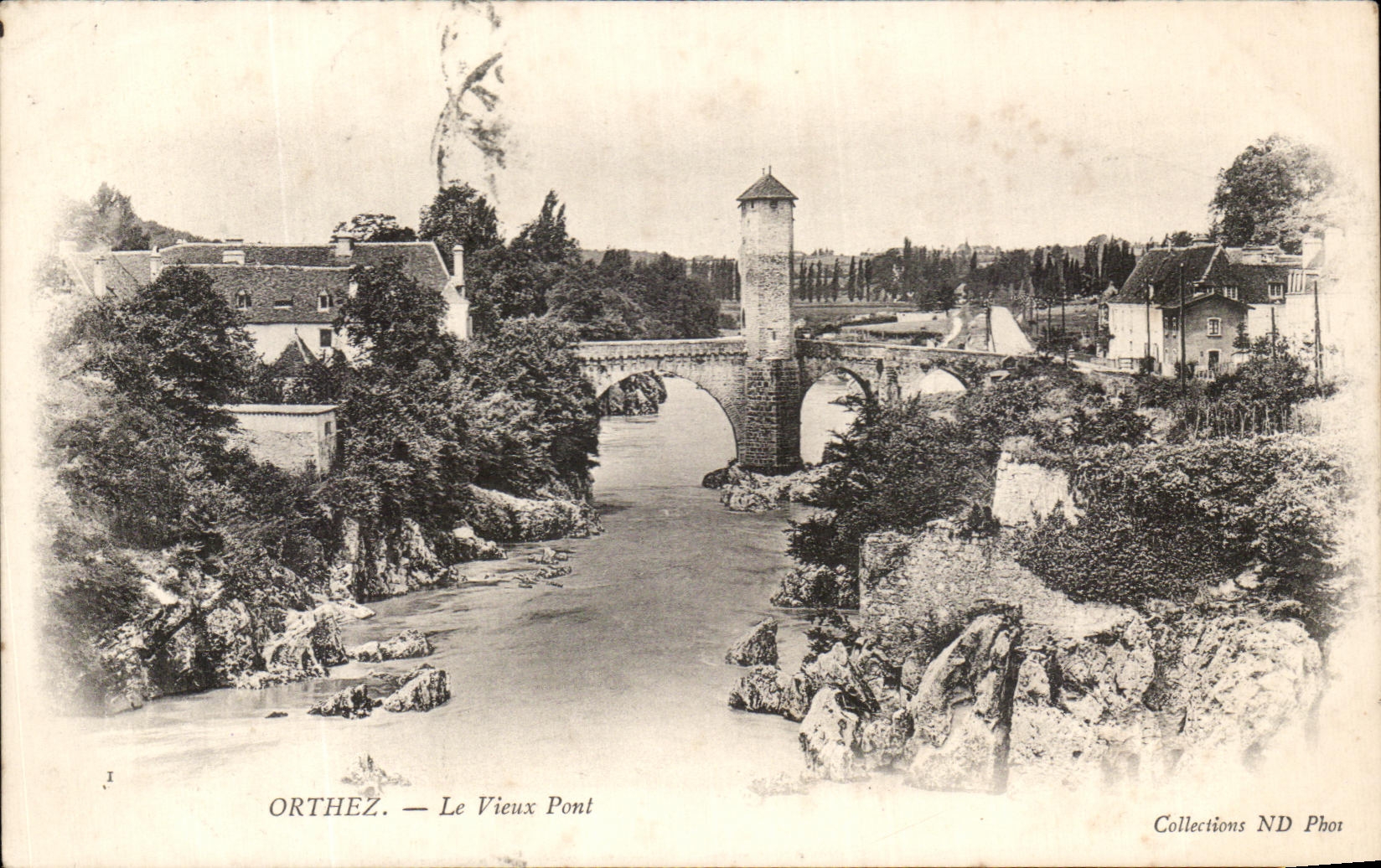 CPA Orthez the Old Bridge