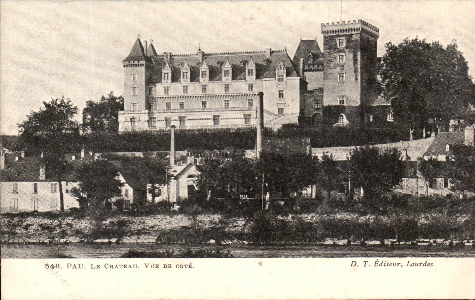 CPA Pau the Vue De Castle Dimensions