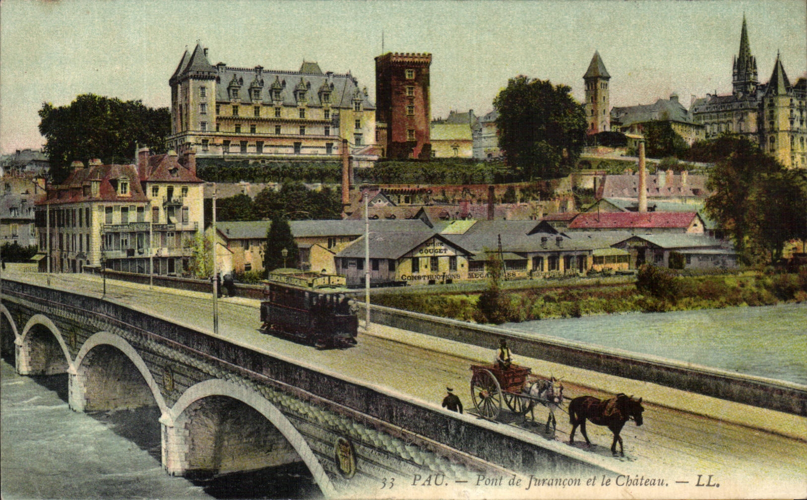 CPA Pau Pont De Jurancon And the Castle