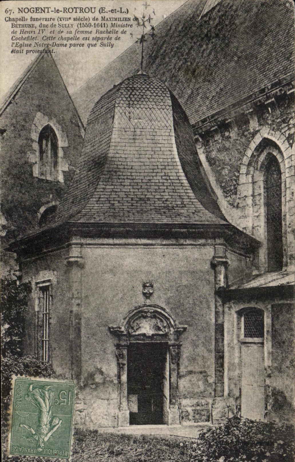 CPA Nogent le Rotrou Chapelle funeraire de maximilien de Bethune 