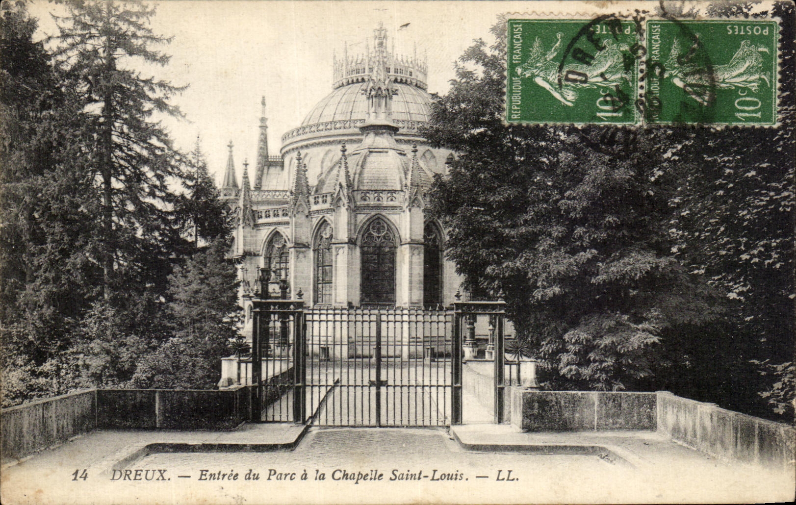 Entrada de CPA Dreux del parque santo a Vault Louis