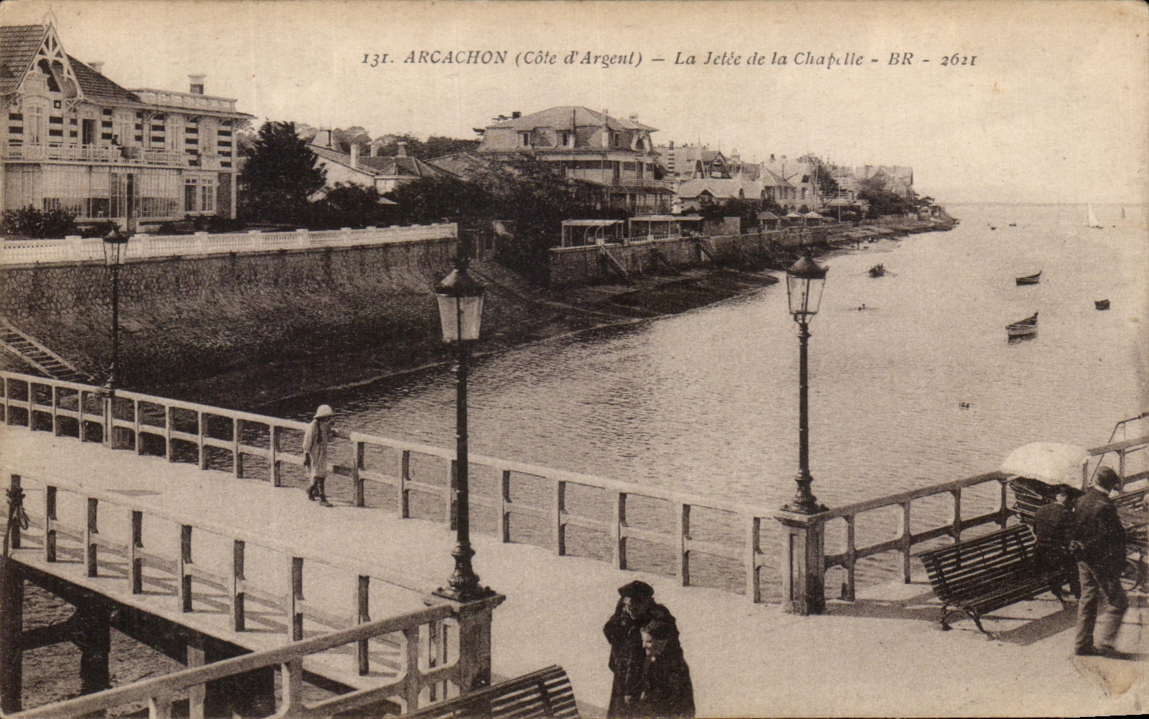 CPA Arcachon La Jetee de la Chapelle