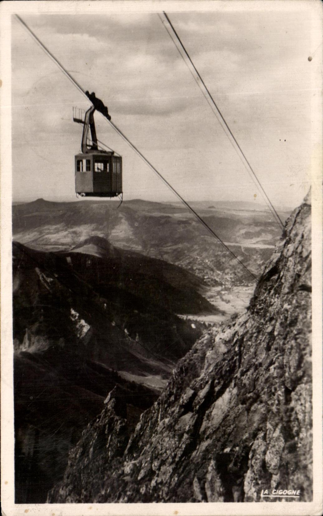 CPA the Mount Gilds the teleferic with the top of the Needles