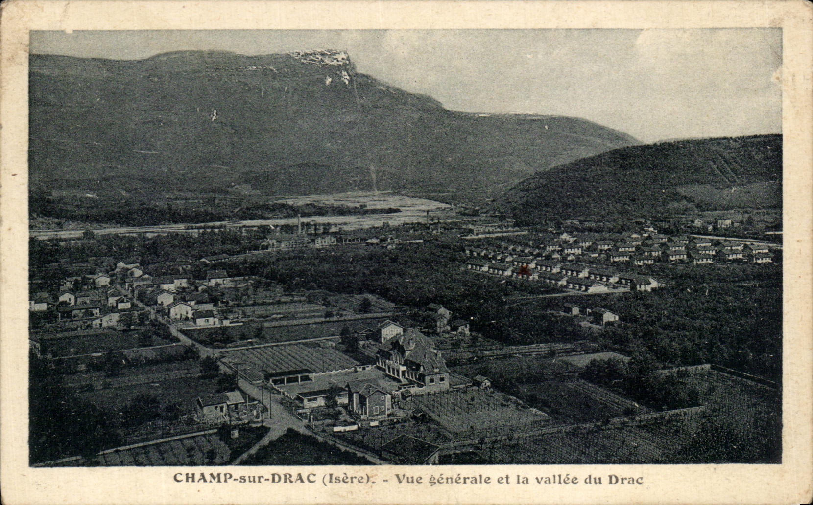 CPA Field On Drac View And the Valley Of Drac