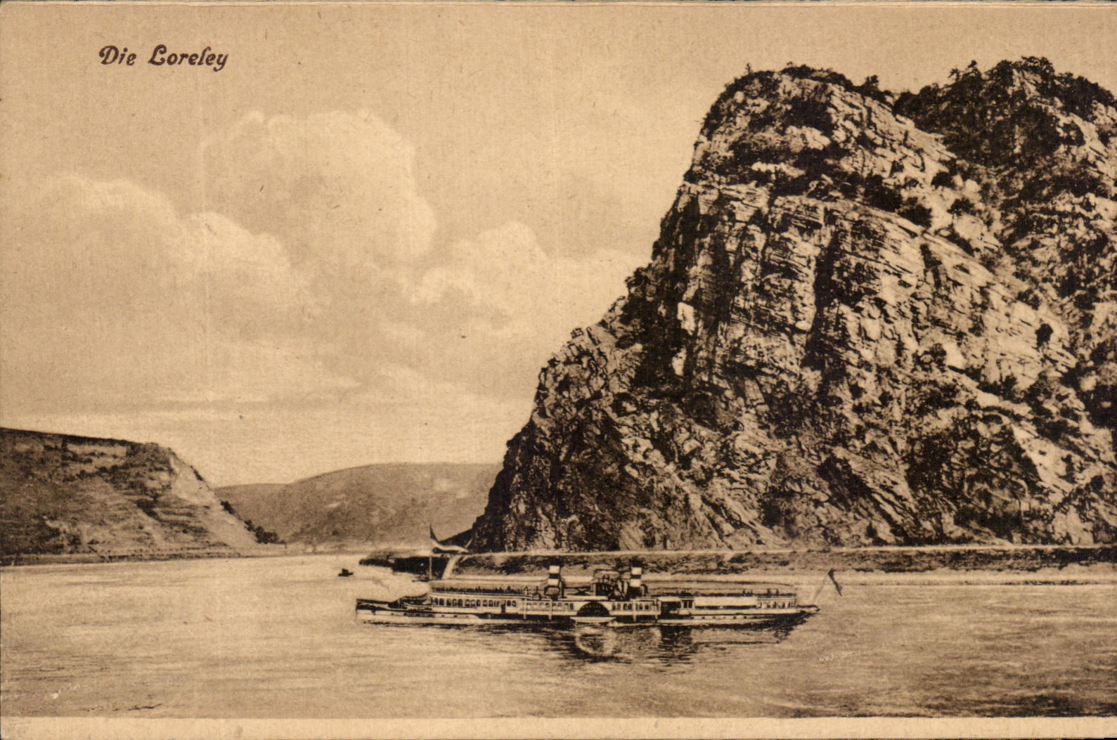 CPA Die Loreley Bateau