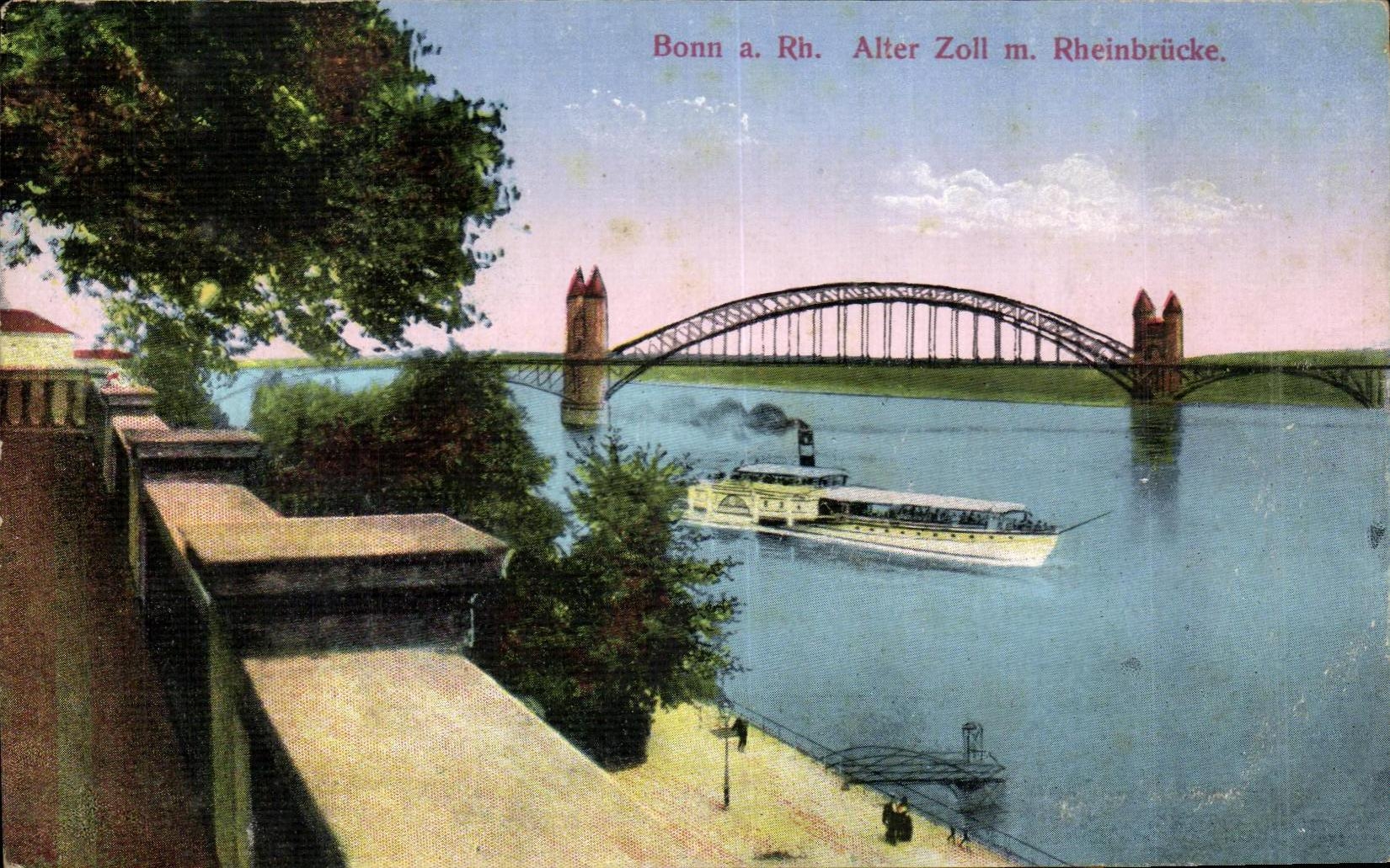 CPA Bonn has Rh Alter Zoll m Rheinbrucke
