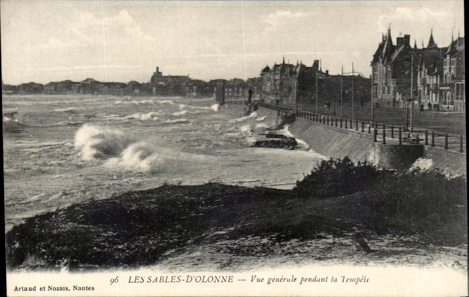 d'Olonne Vision de los Sables de CPA durante el tempele