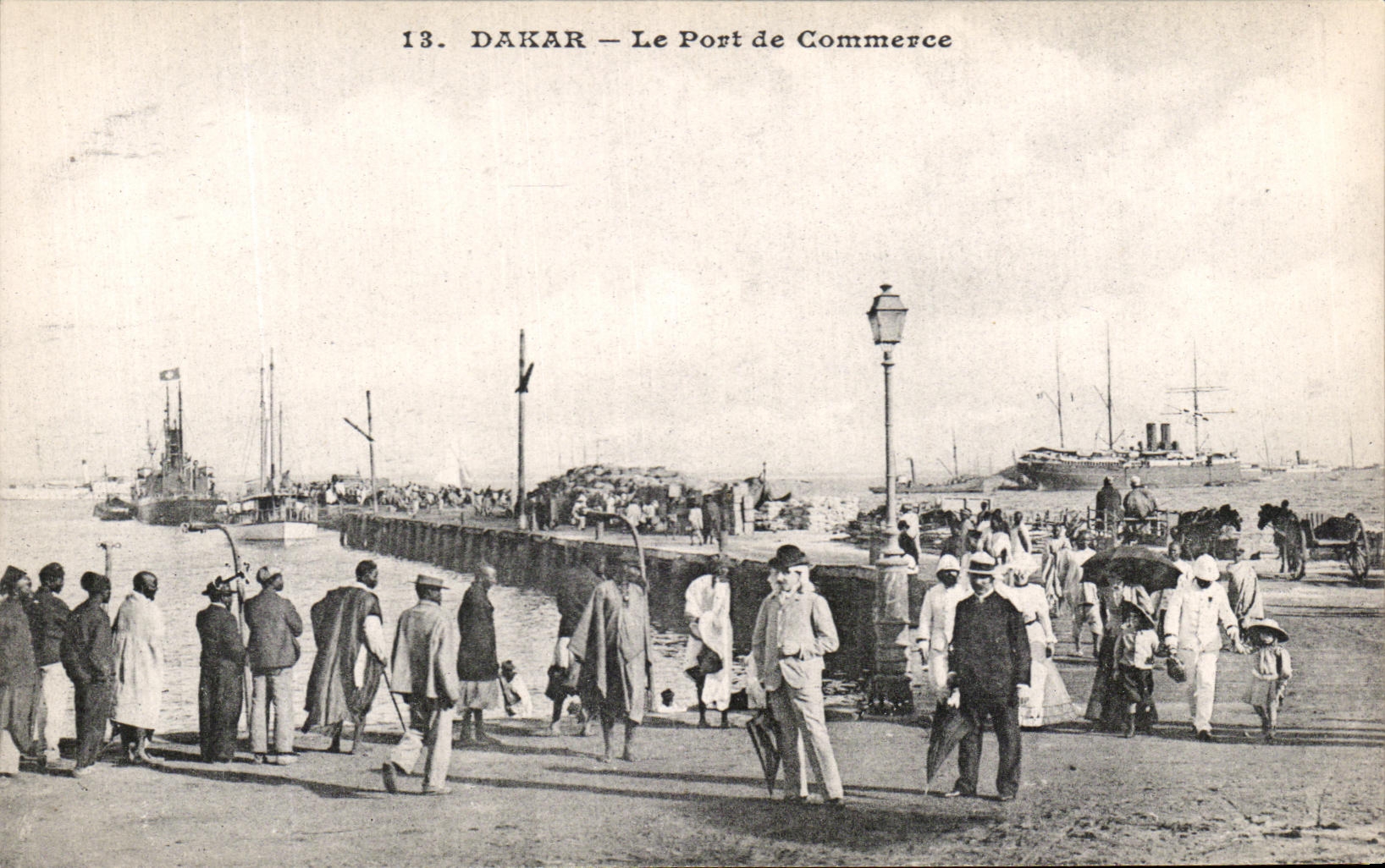 CPA Dakar the Commercial Port Senegal Boats