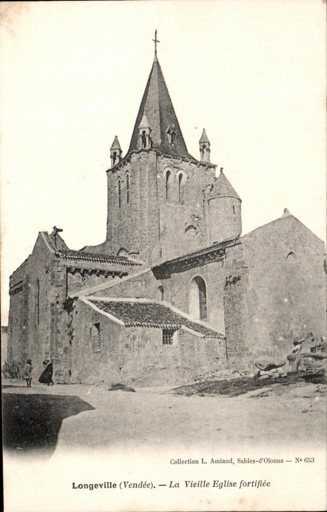 CPA Longeville La Vieille Eglise Fortifiee