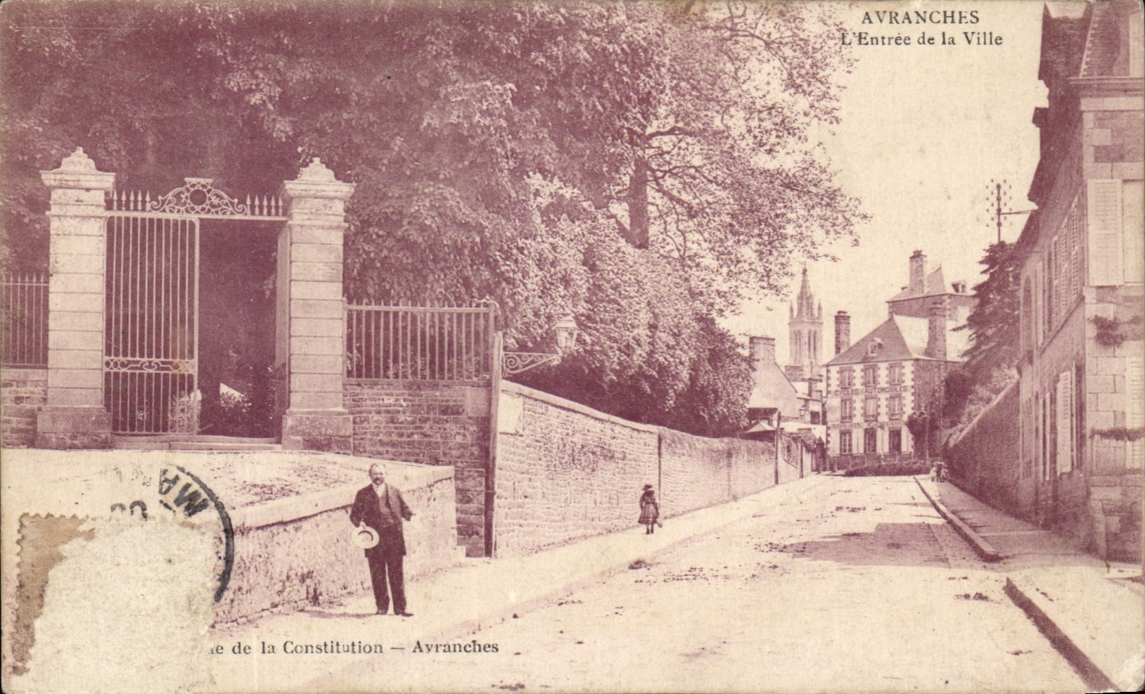 Entrada de CPA Avranches de la ciudad