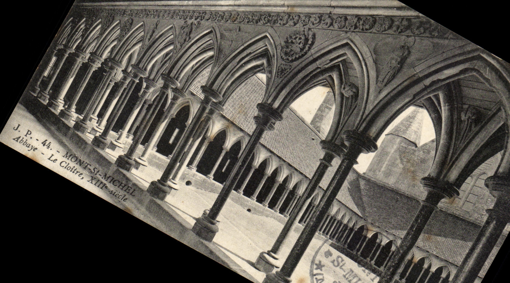 CPA Le Mont Saint Michel Abbaye Le Cloitre 