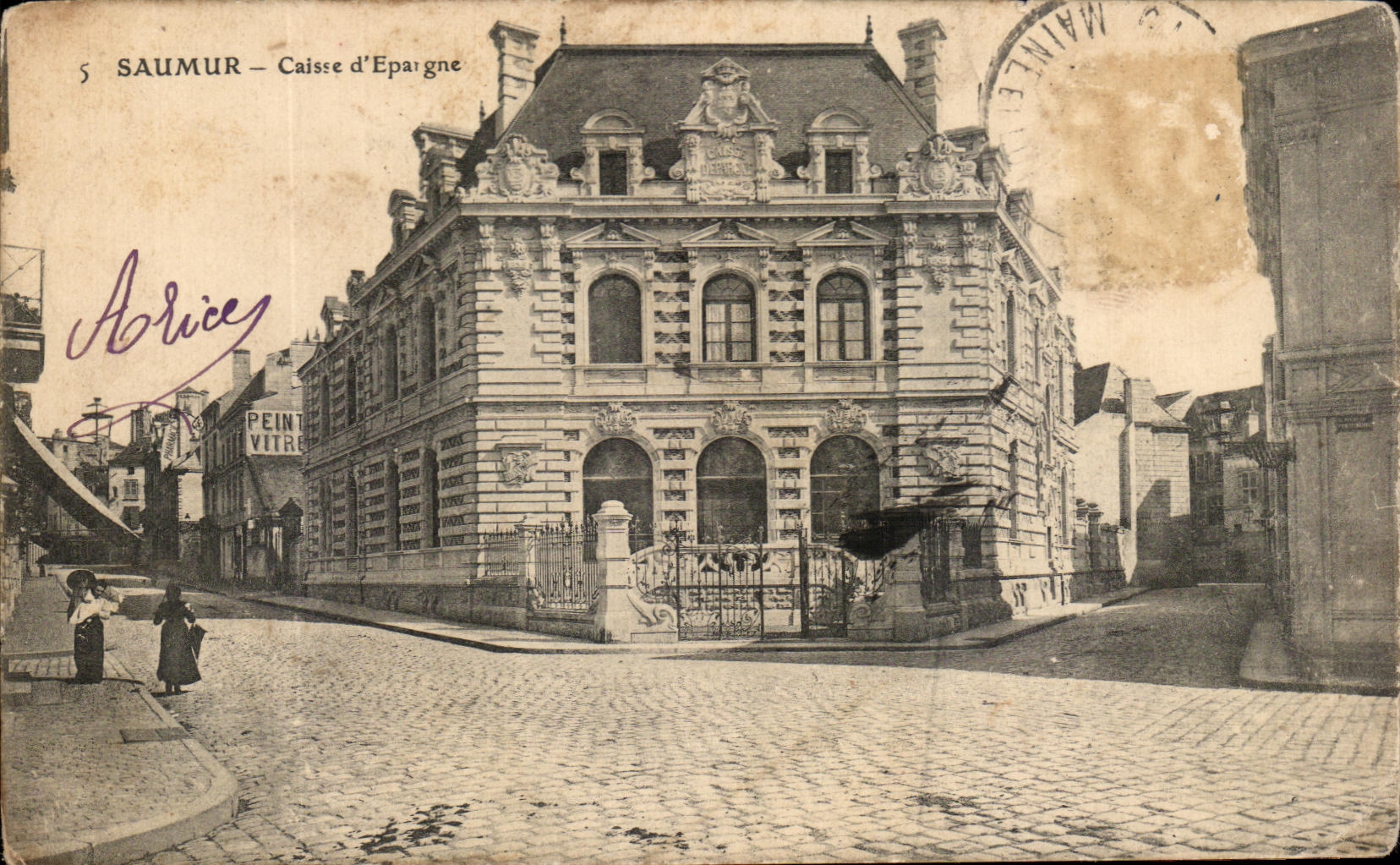 CPA Saumur Caisse d'Epargne