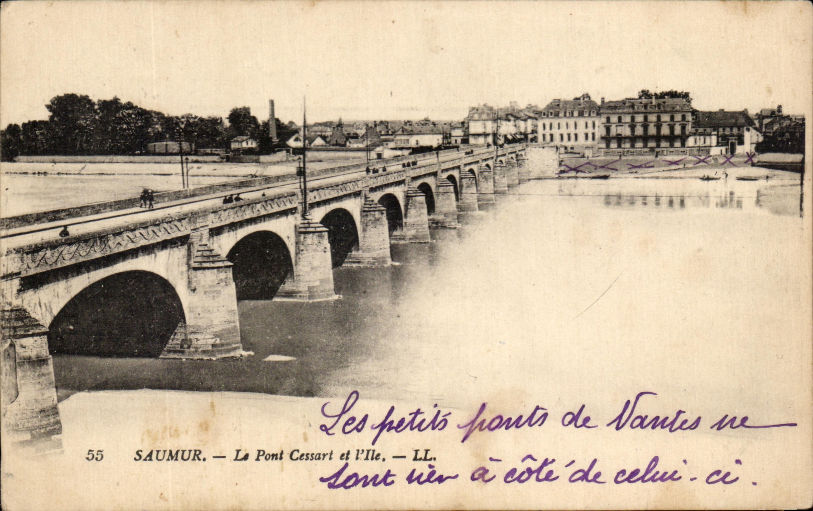 CPA Saumur Le Pont Cessart et l'Ile