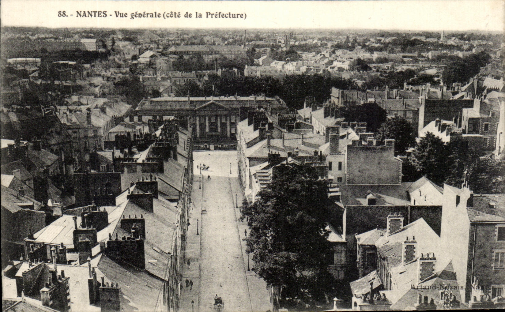 CPA Nantes View dimension of the Prefecture