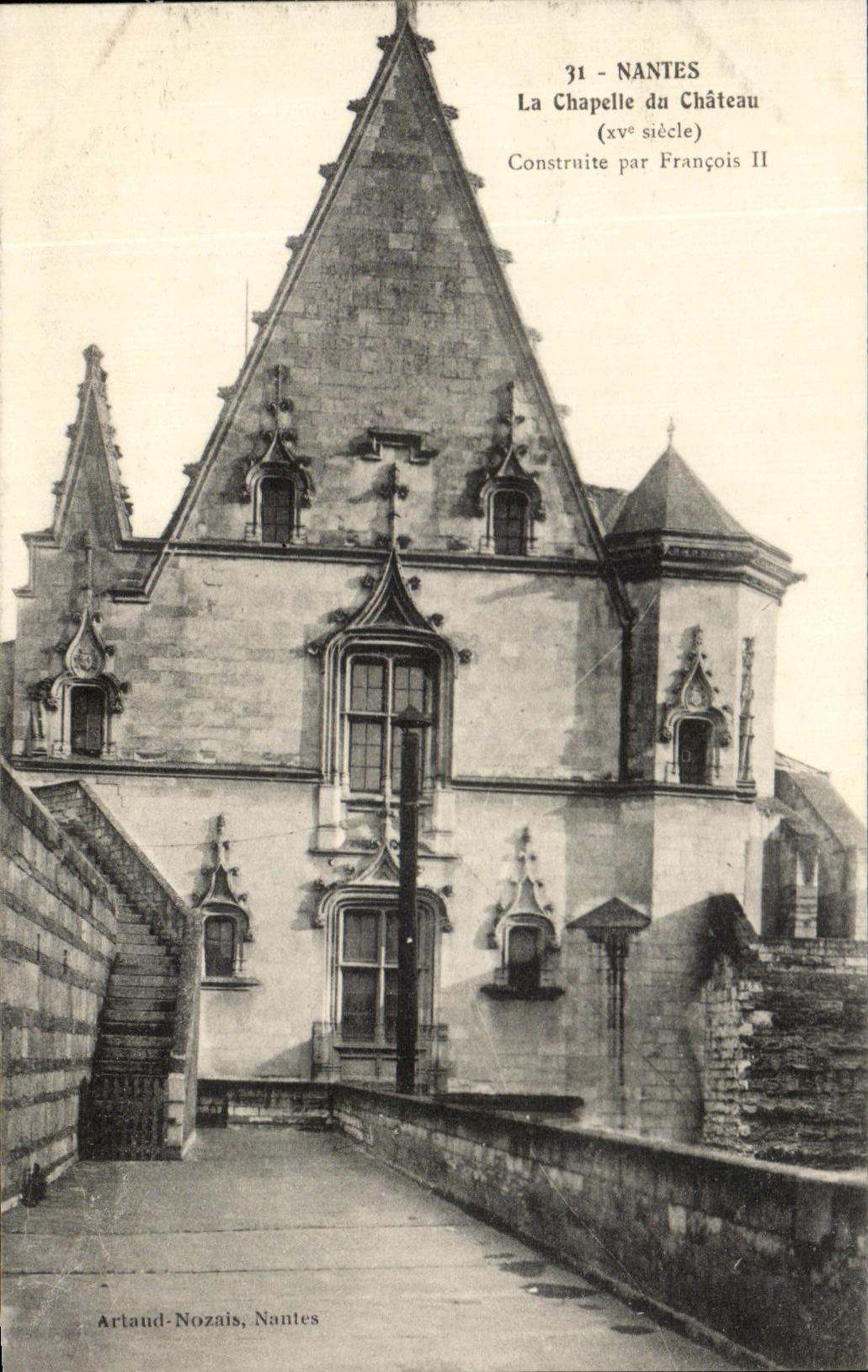 CPA Nantes the Vault of the Castle Built by François II