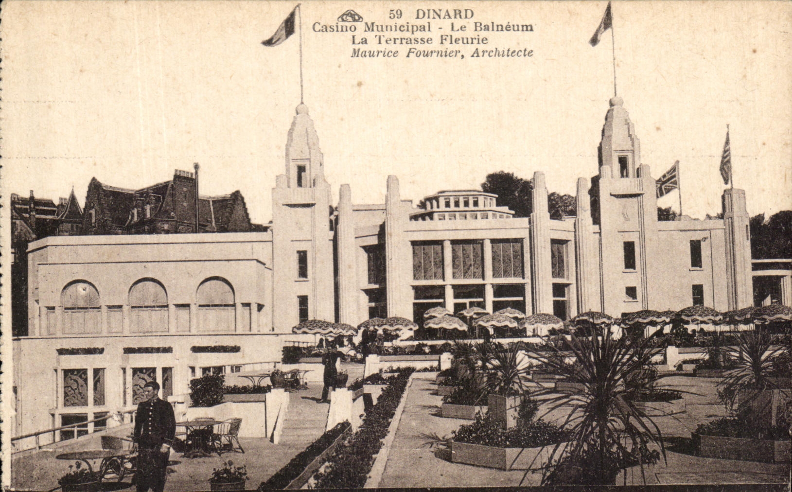 CPA Dinard Casino Municipal Le Balneum La Terrasse Fleurie