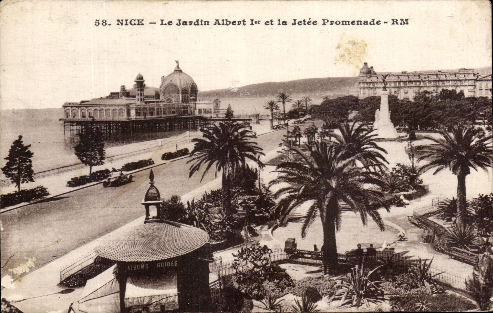 CPA Nice the Garden Albert Ier and the Pier Walk