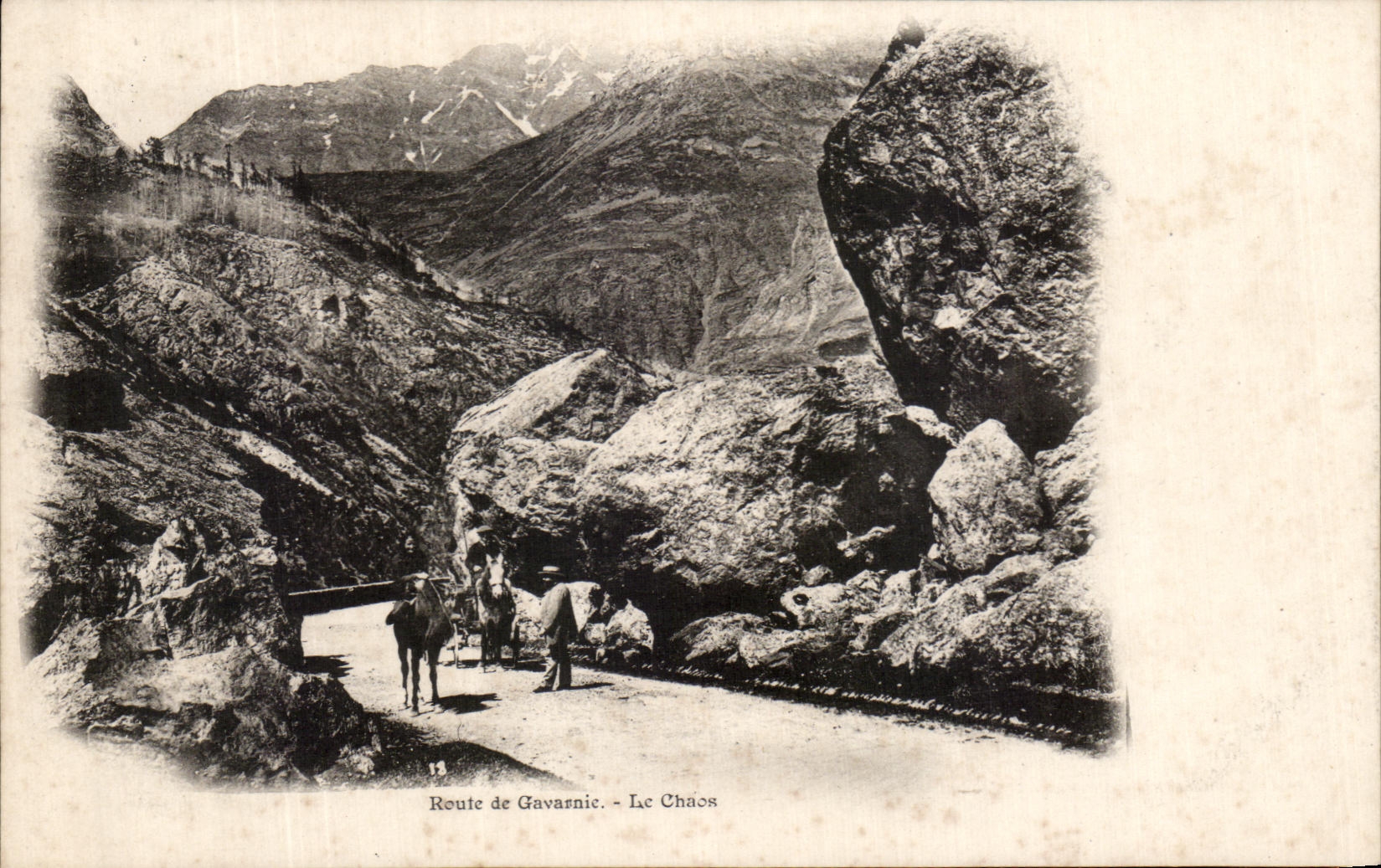 CPA Route de Gavarnie Le Chaos