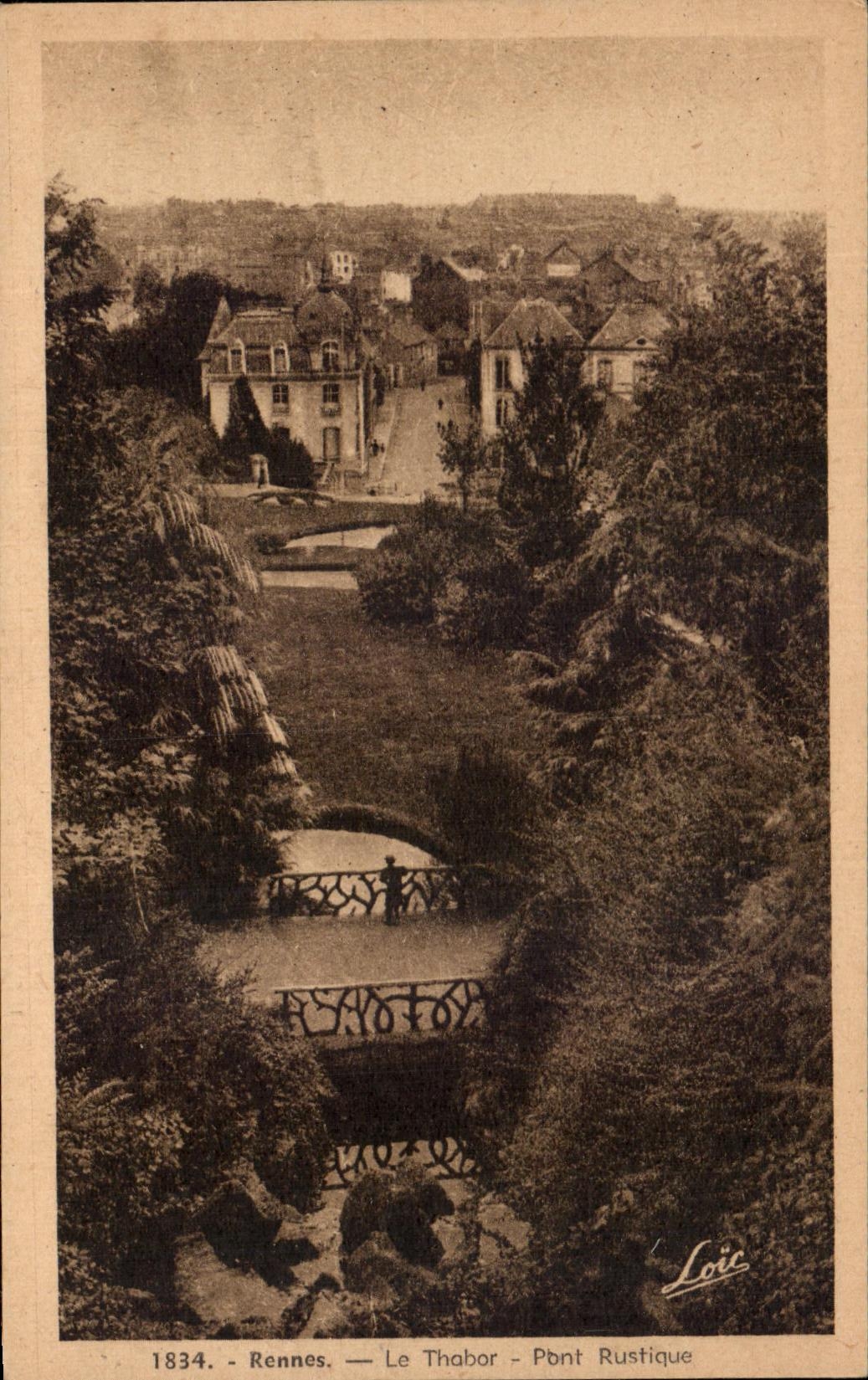 CPA Rennes Le Thabor Pont Rustique