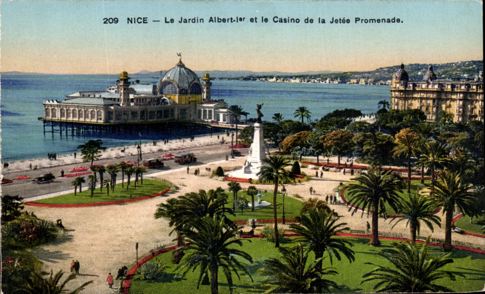 CPA Nice the Garden Albert 1st And the Casino Of the Pier Walk