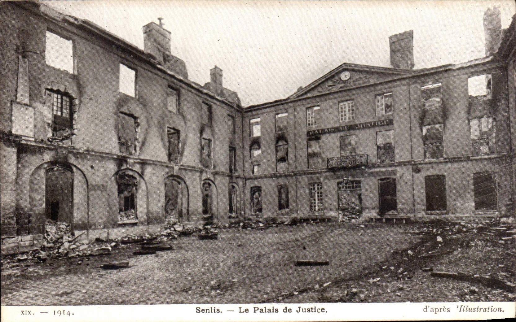 CPA Senlis Le Palais de Justice Militaria