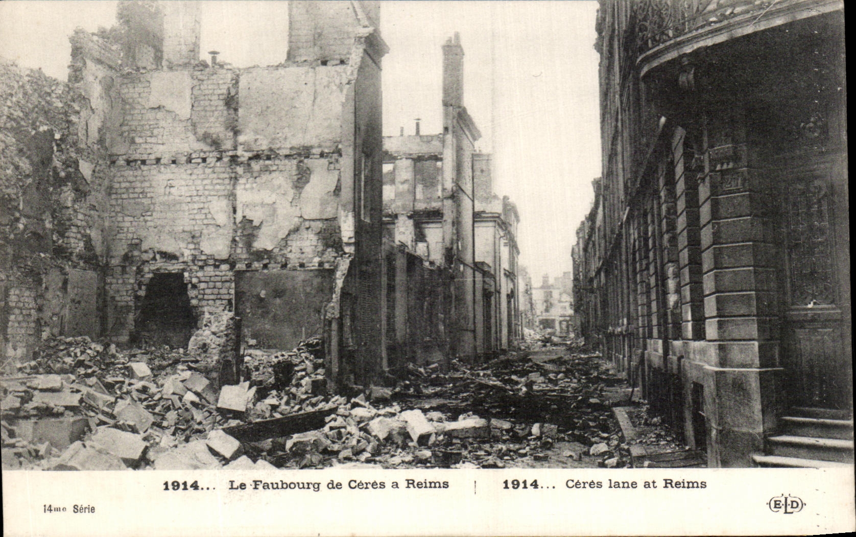 CPA the Suburb of Ceres has Rheims Militaria