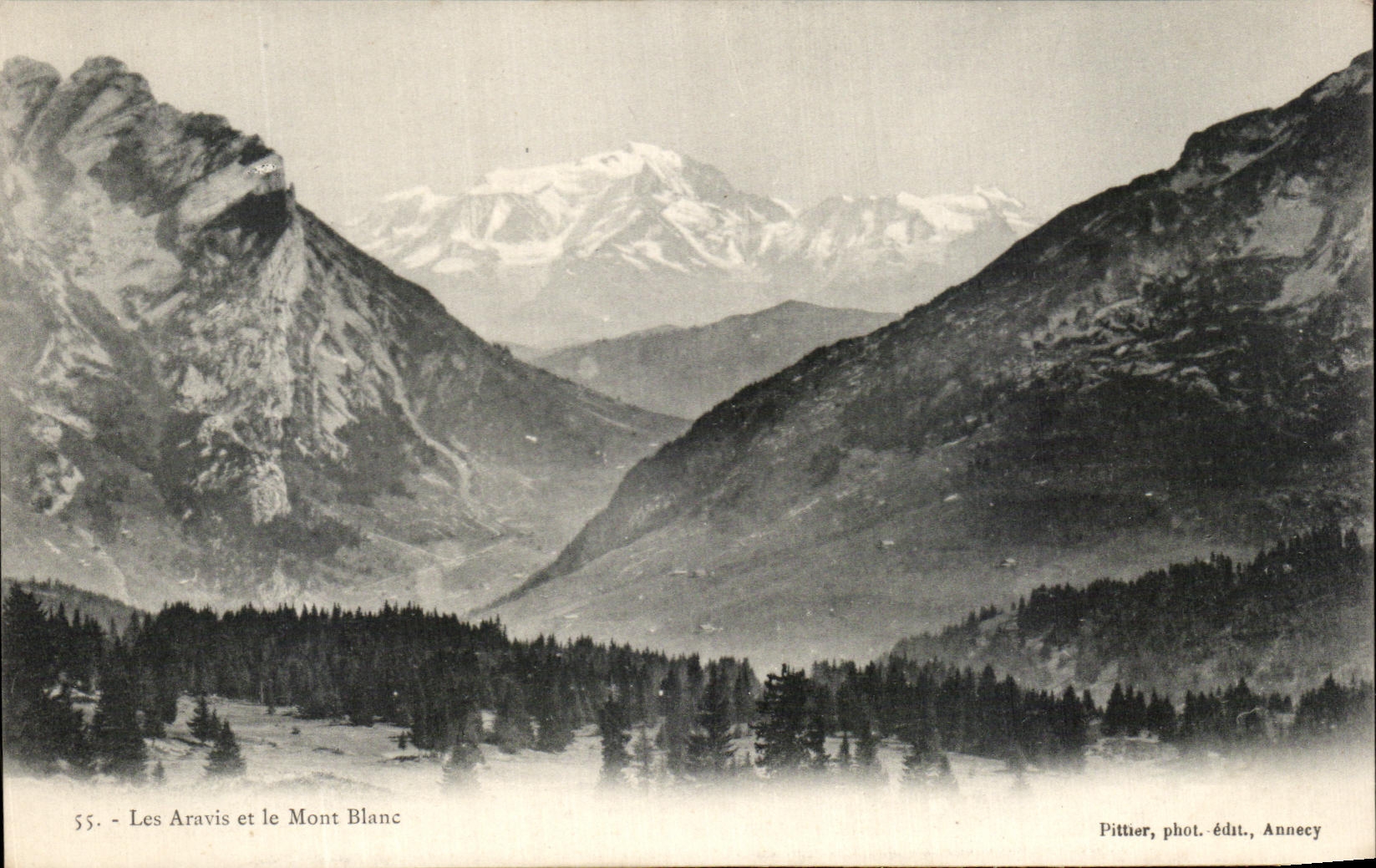 CPA Les Aravis Et Le Mont Blanc