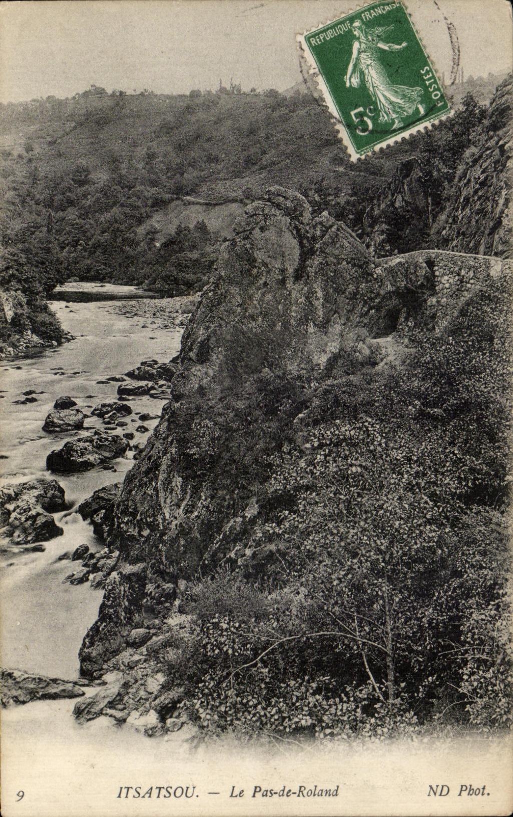 CPA Itsatsou Pas De Roland