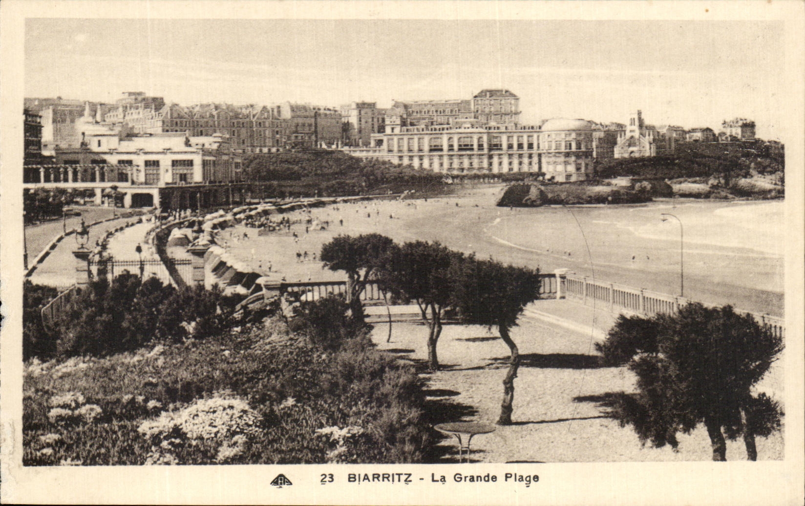 CPA Biarritz La Grade Plage 