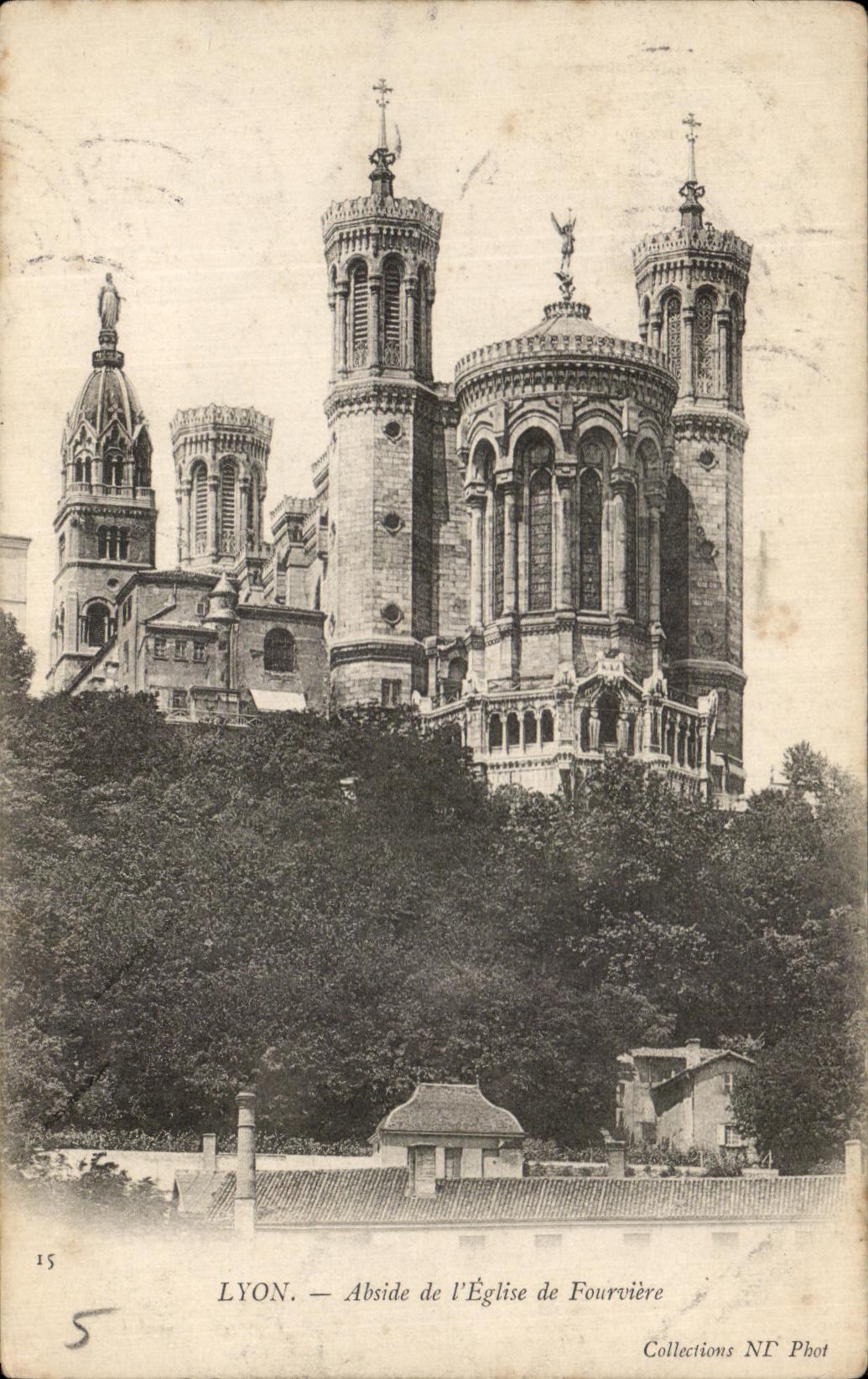 CPA Lyon Apse of the Church of Fourviere