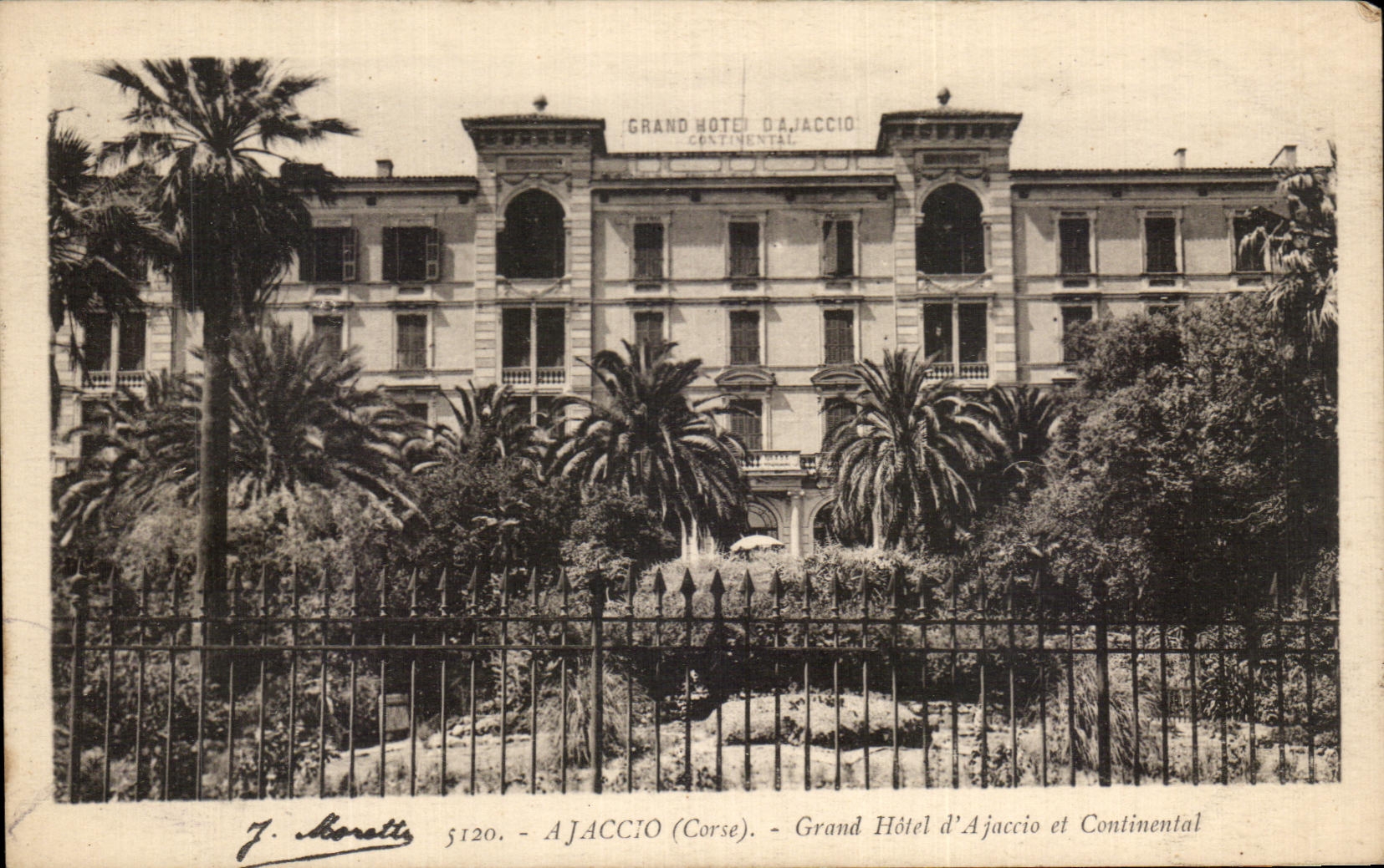 CPA Ajaccio Large Hotel of Ajaccio and Continental Corsica Corsica