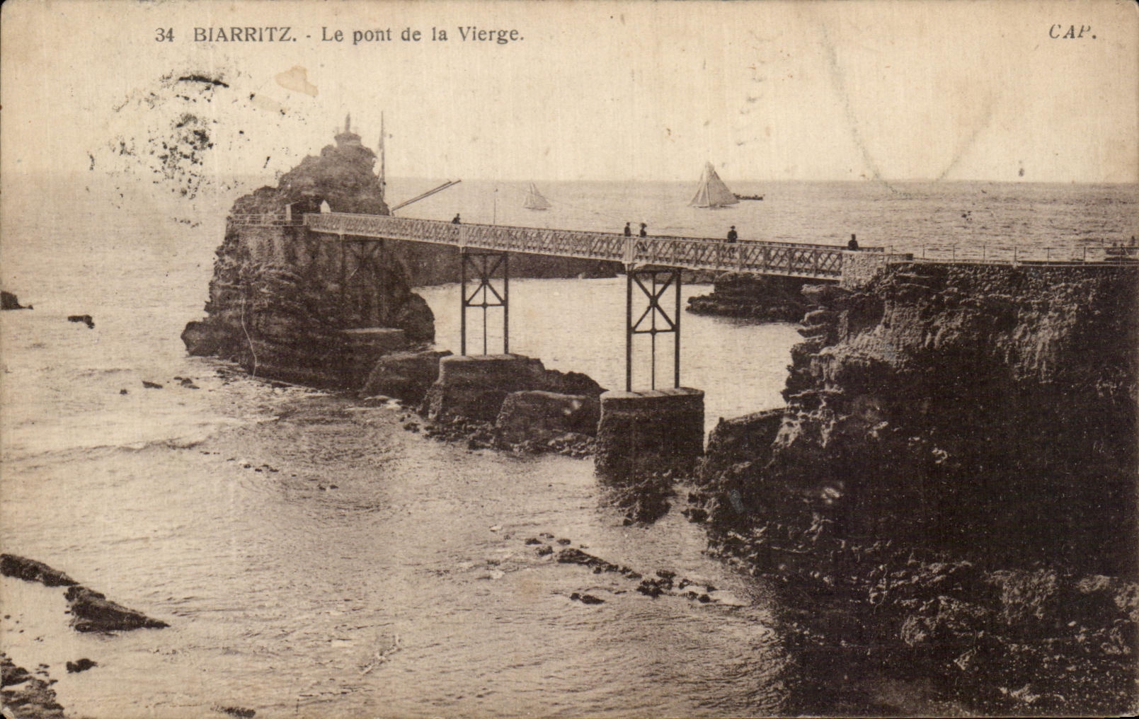 CPA Biarritz Le Pont de la Vierge