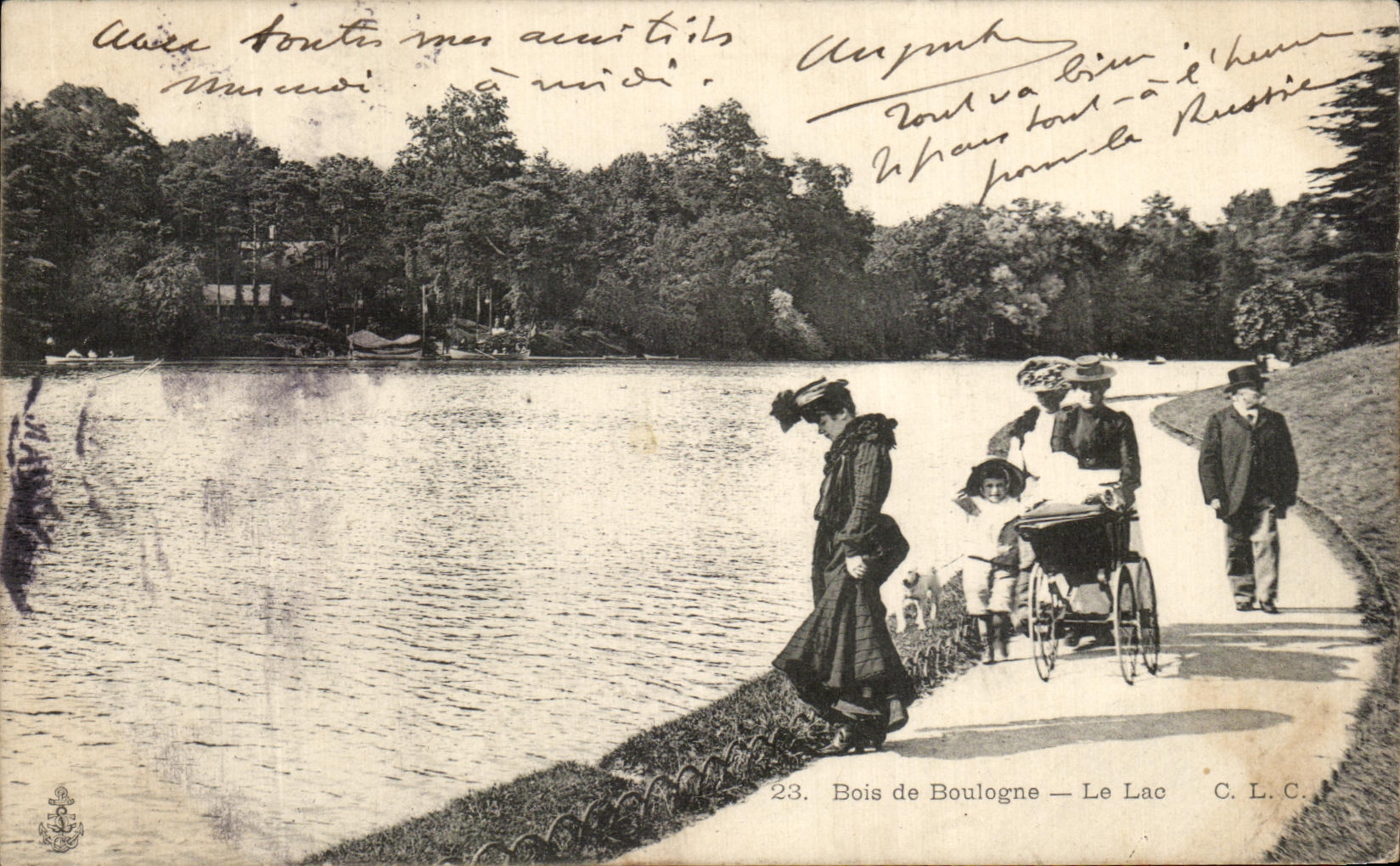 CPA Bois de Boulogne the Lake