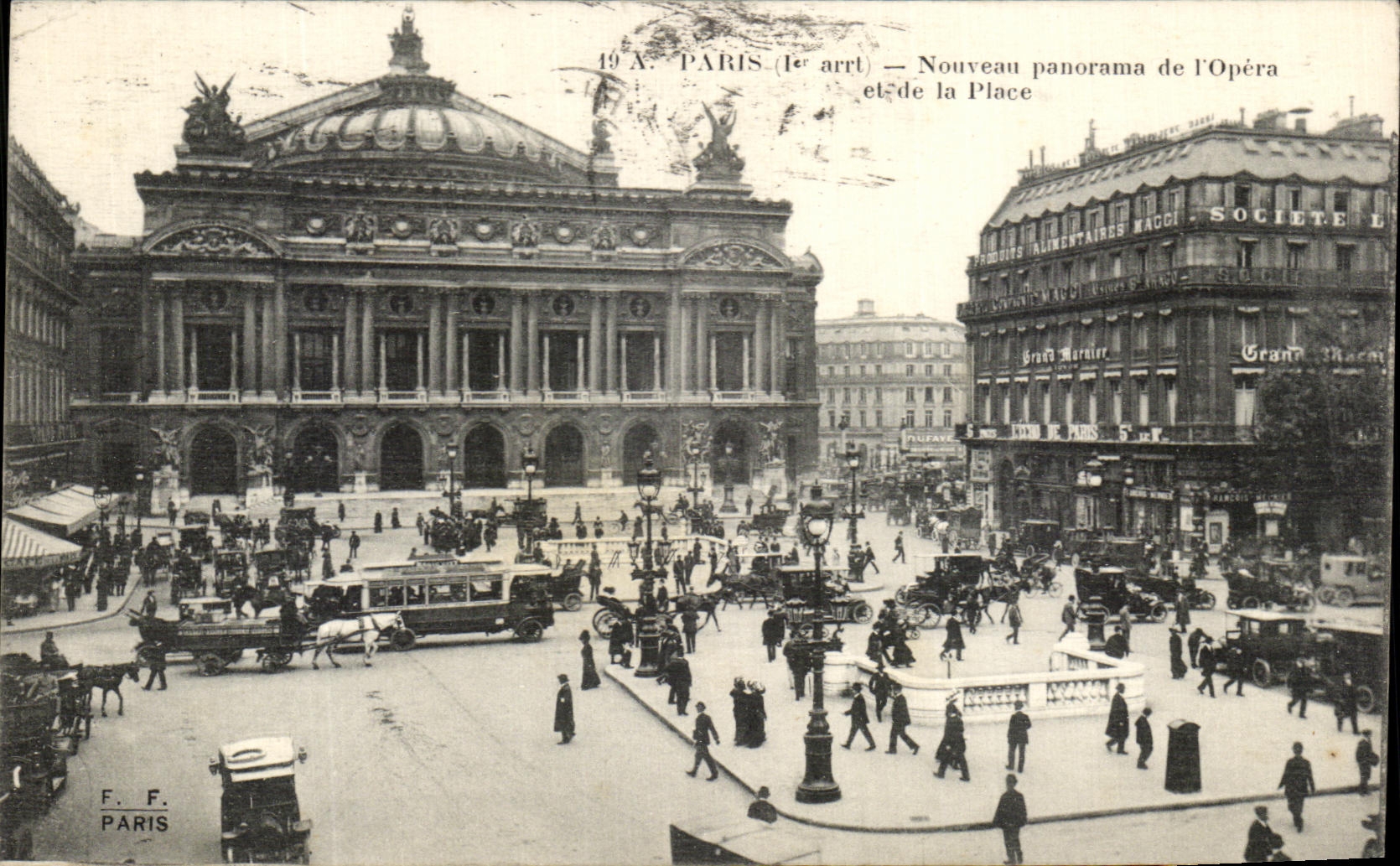 CPA Paris Nouveau Panorama de I'Opera Et de La Place