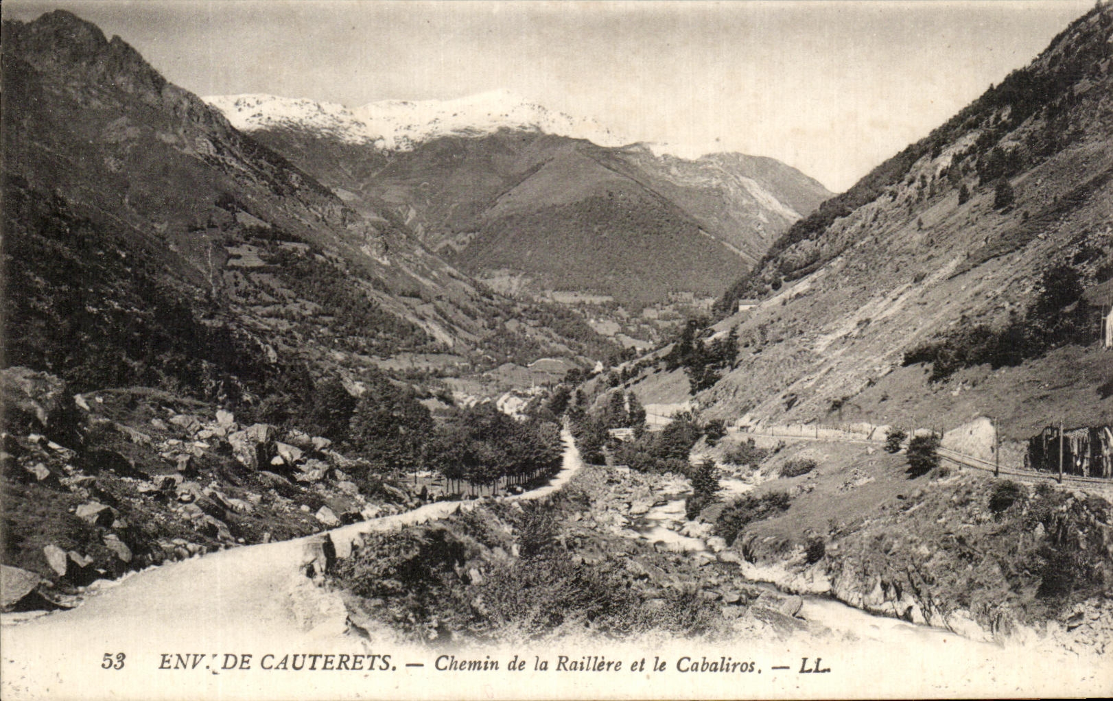 CPA Surroundings of Cauterets Way of Raillere and Cabaliros