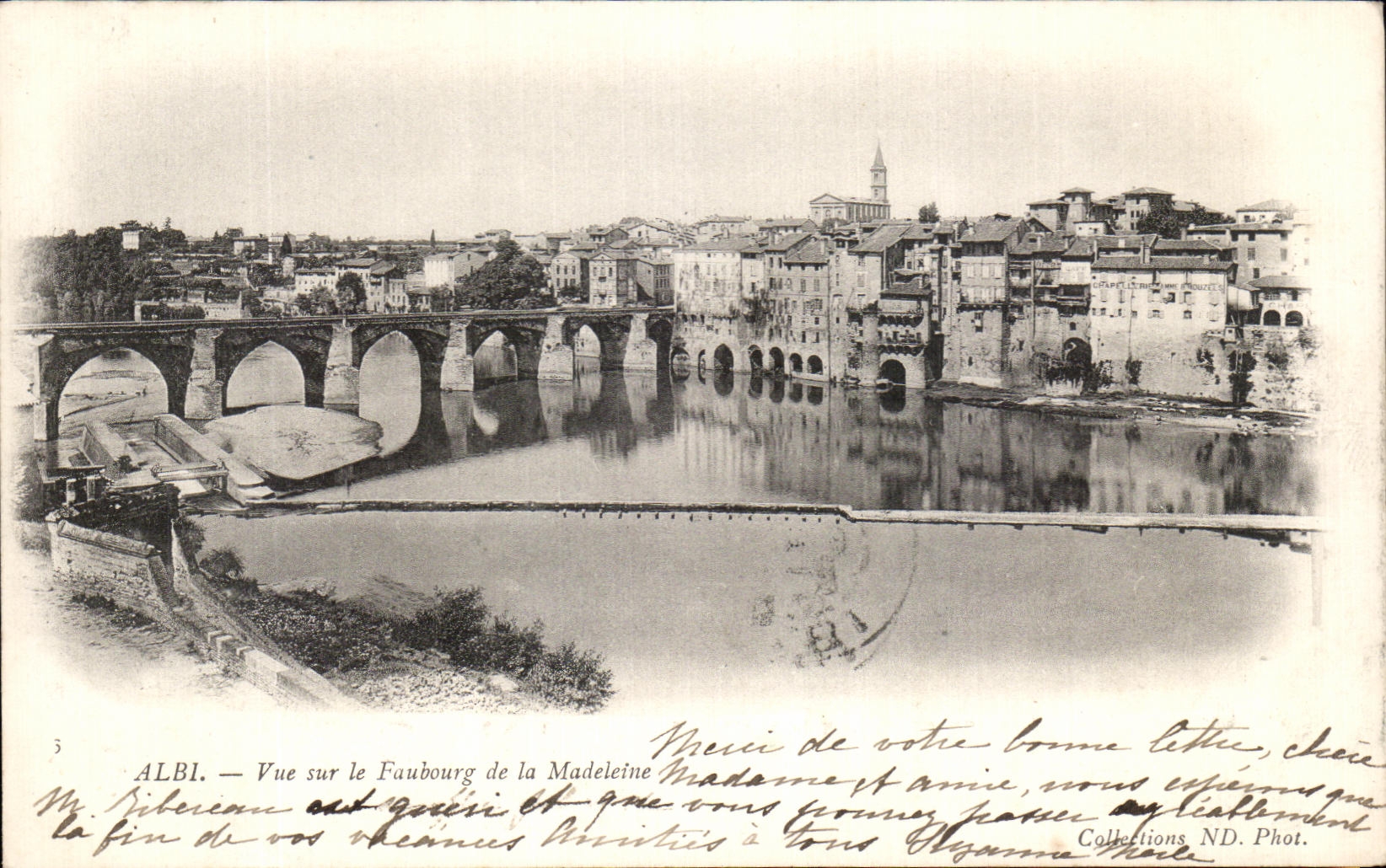 CPA Albi vista en el suburbio de la Madeleine