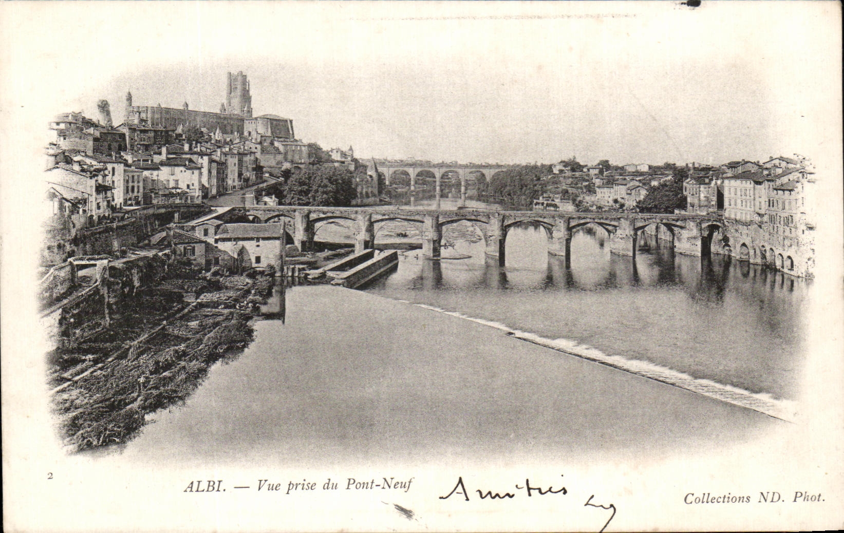 CPA Albi vista del nuevo puente