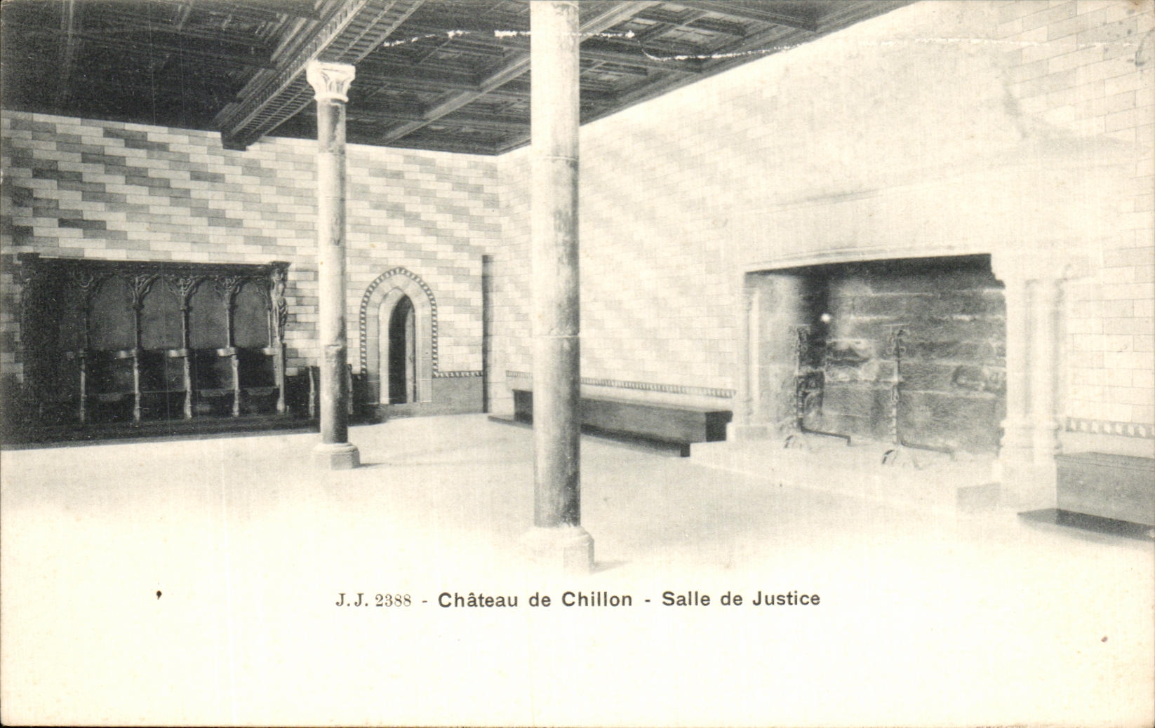 CPA Chateau de Chillon Salle de Justice
