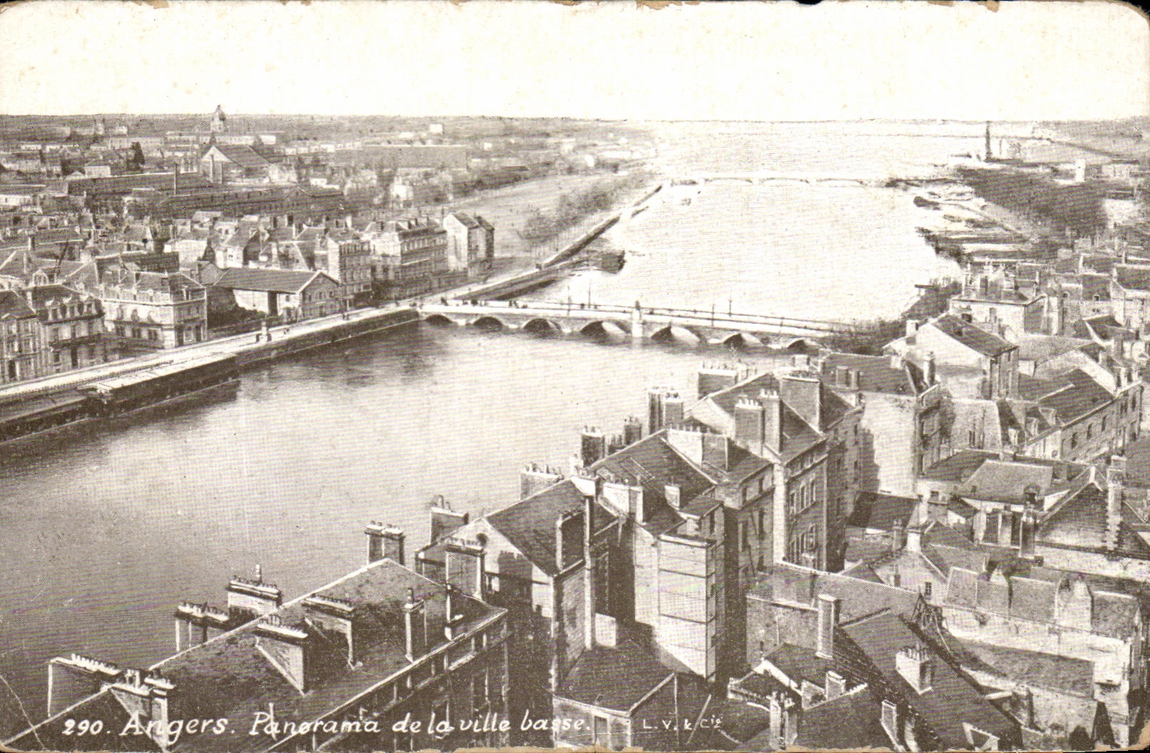 CPA Angers Panorama de la Villa Basse